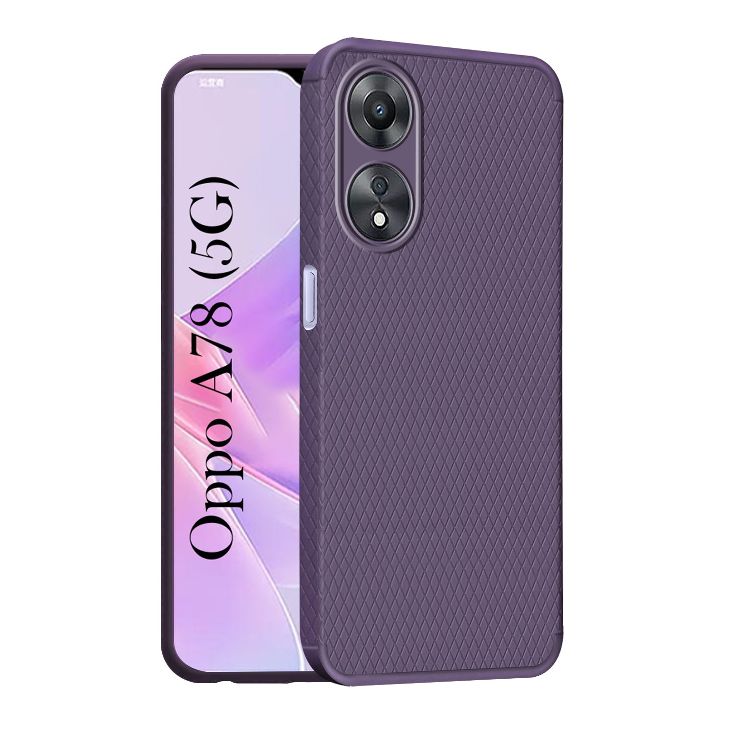 For Oppo A78 5G Back Cover Case (Liquid Silicone | Side Grip | Camera Protection)