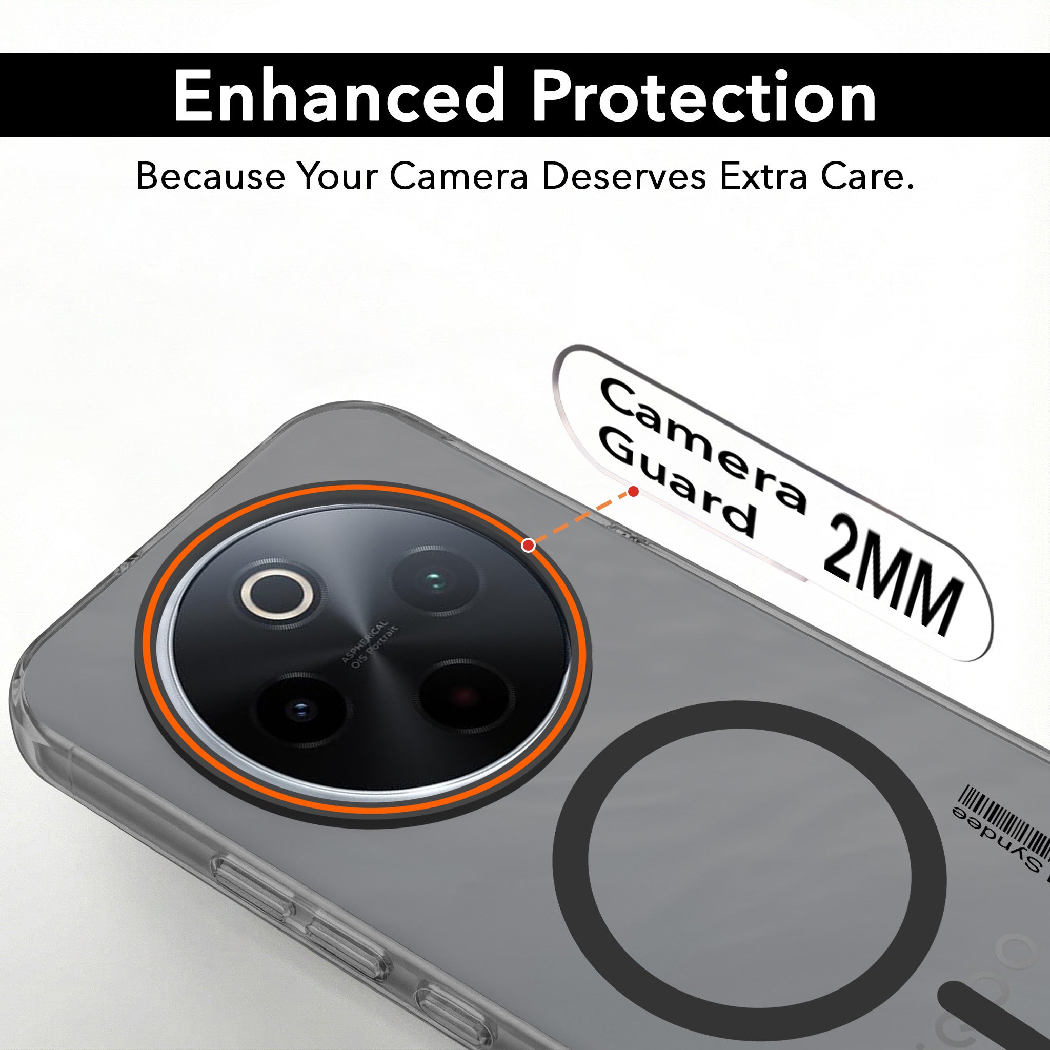 For Vivo iQOO Z10 Back Cover Case (Soft Touch | Camera Bump Protection | MagSafe Compatible | Matte Finish)