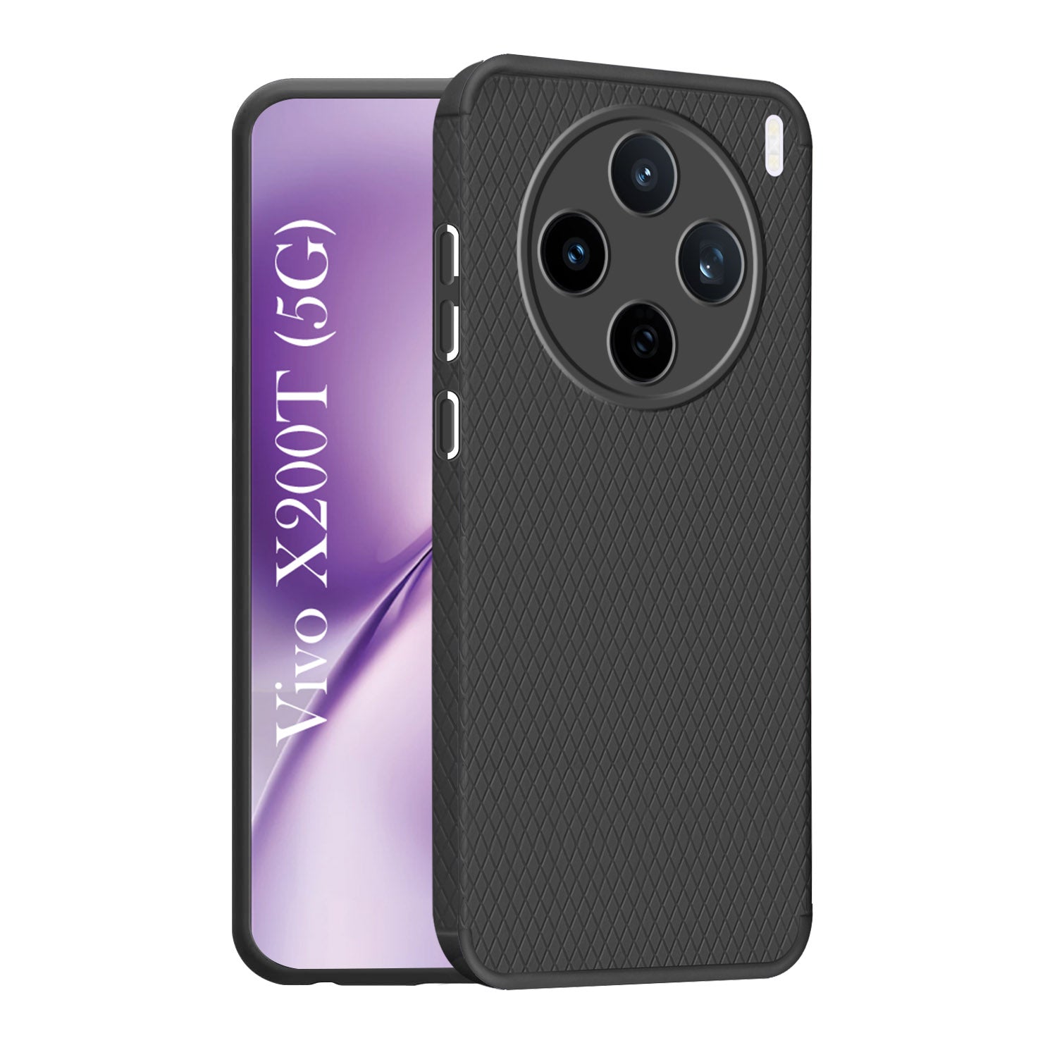 For Vivo X200T Back Cover Case Liquid Silicone (Camera Protection | Side Grip Texture | Soft and Flexible)