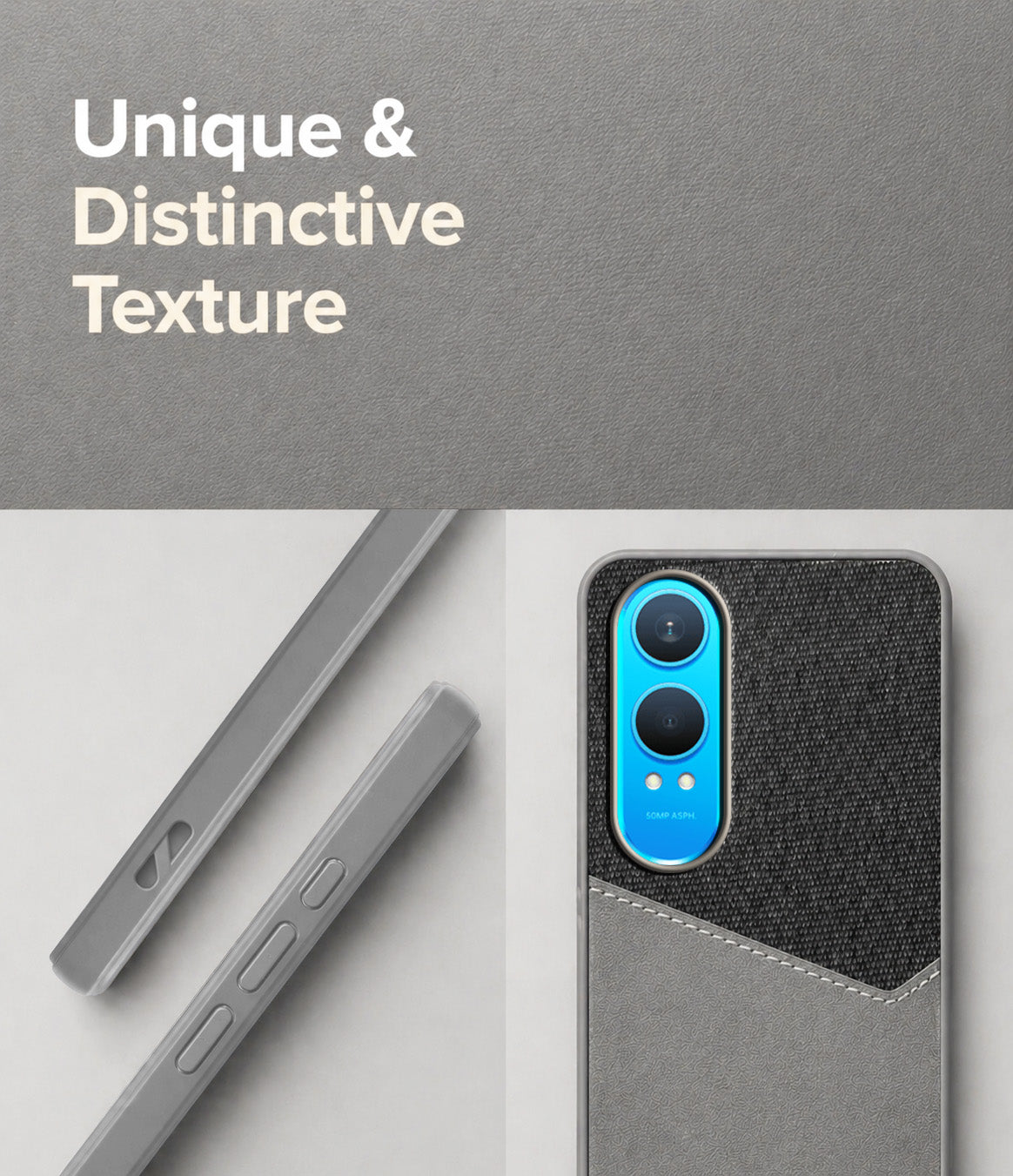 For OnePlus Nord CE 4 Lite Back Cover Case (Dual PU Leather Stitch | Professional Minimalist | Soft and Flexible)
