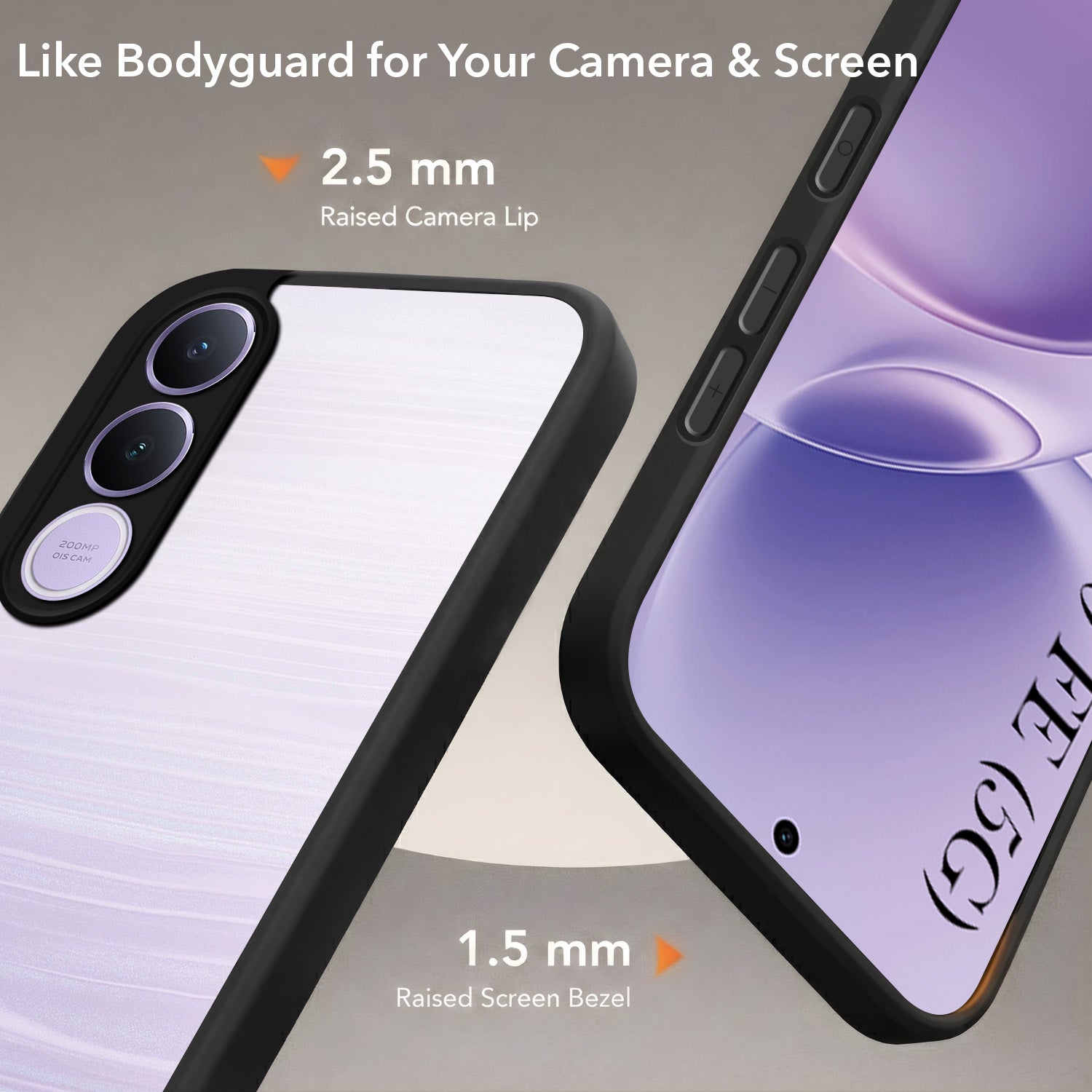 For Vivo V70 FE 5G Back Cover Case (Built-in Stand | Lifetime Anti Yellow | Kickstand Shockproof | Camera Protection | MagSafe Compatible)