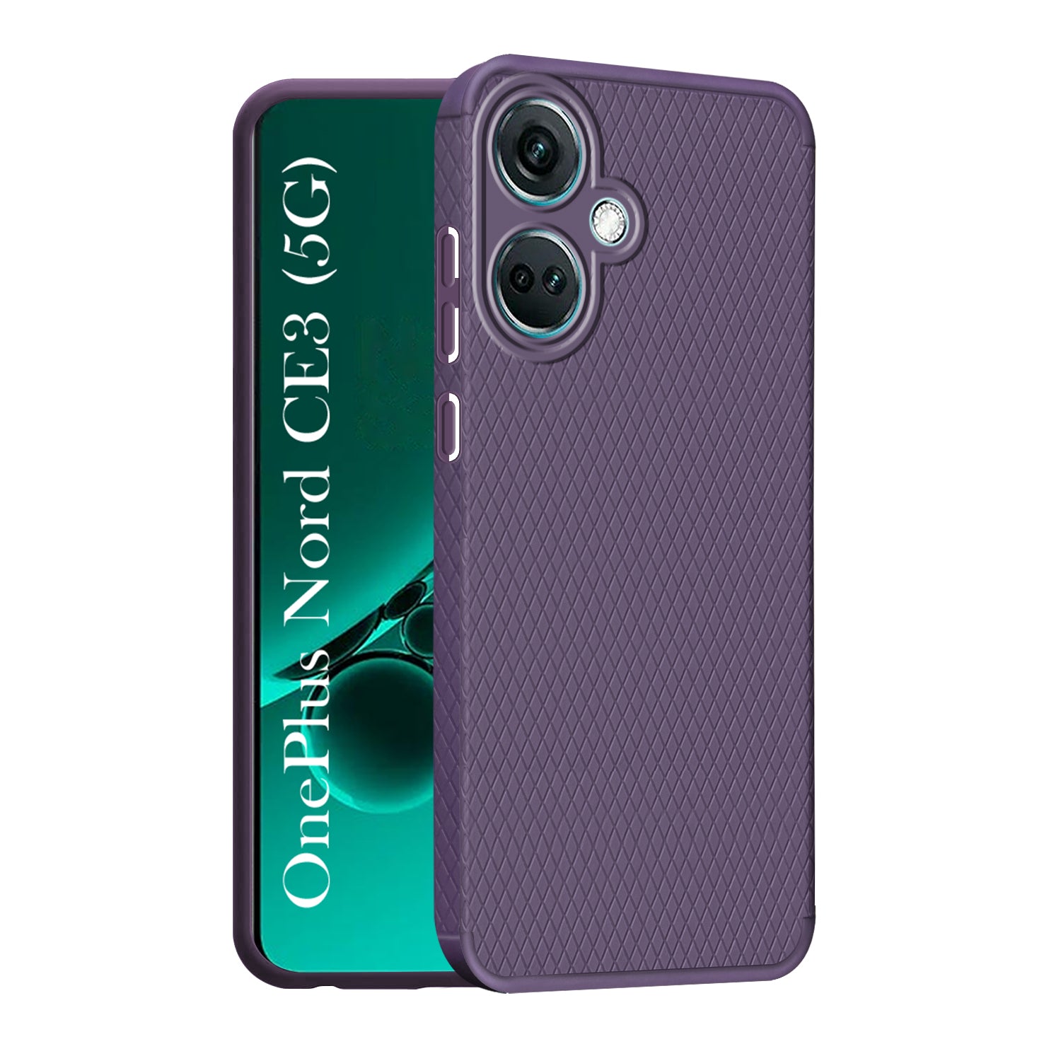 For Oneplus Nord CE 3 Back Case Cover (Liquid Silicone |  Camera Protection | Side Grip)