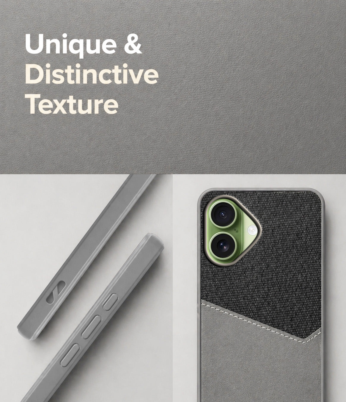 For Apple iPhone 17 Back Cover Case (Dual PU Leather Stitch | Professional Minimalist | Soft and Flexible)