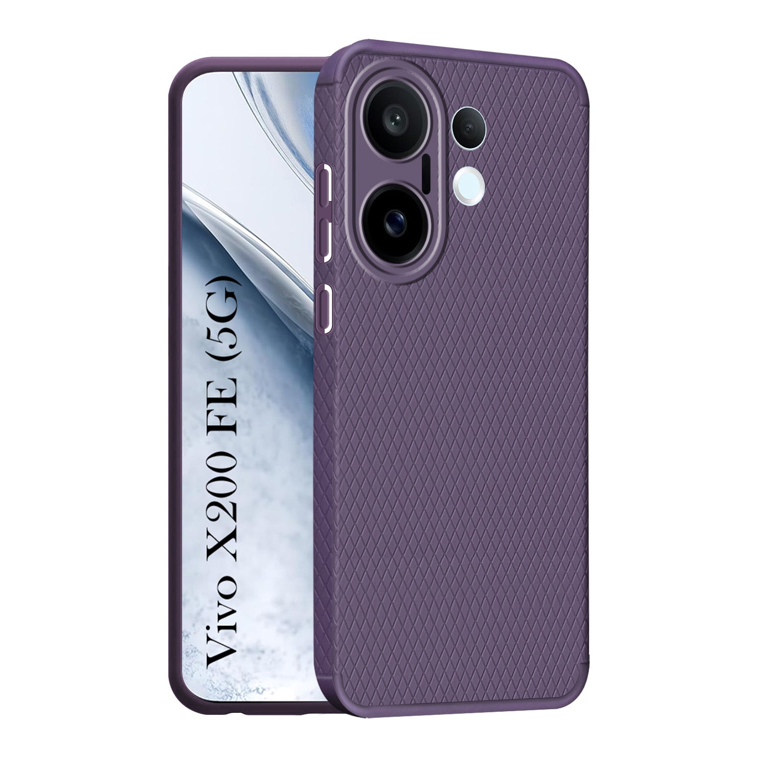 For Vivo X200 FE Back Cover Case (Liquid Silicone | Side Grip | Camera Protection)