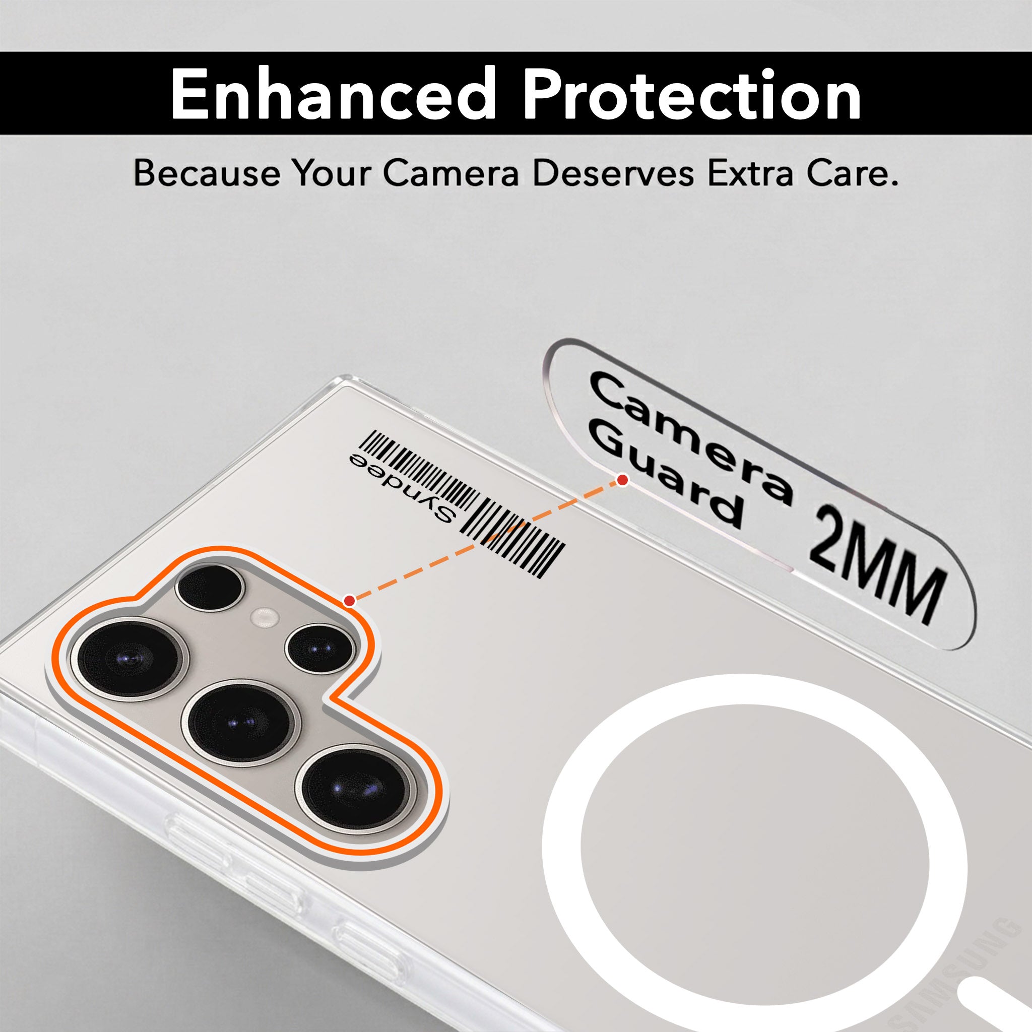 For Samsung Galaxy S24 Ultra Back Cover Case (Soft Touch | Camera Bump Protection | MagSafe Compatible | Matte Finish)