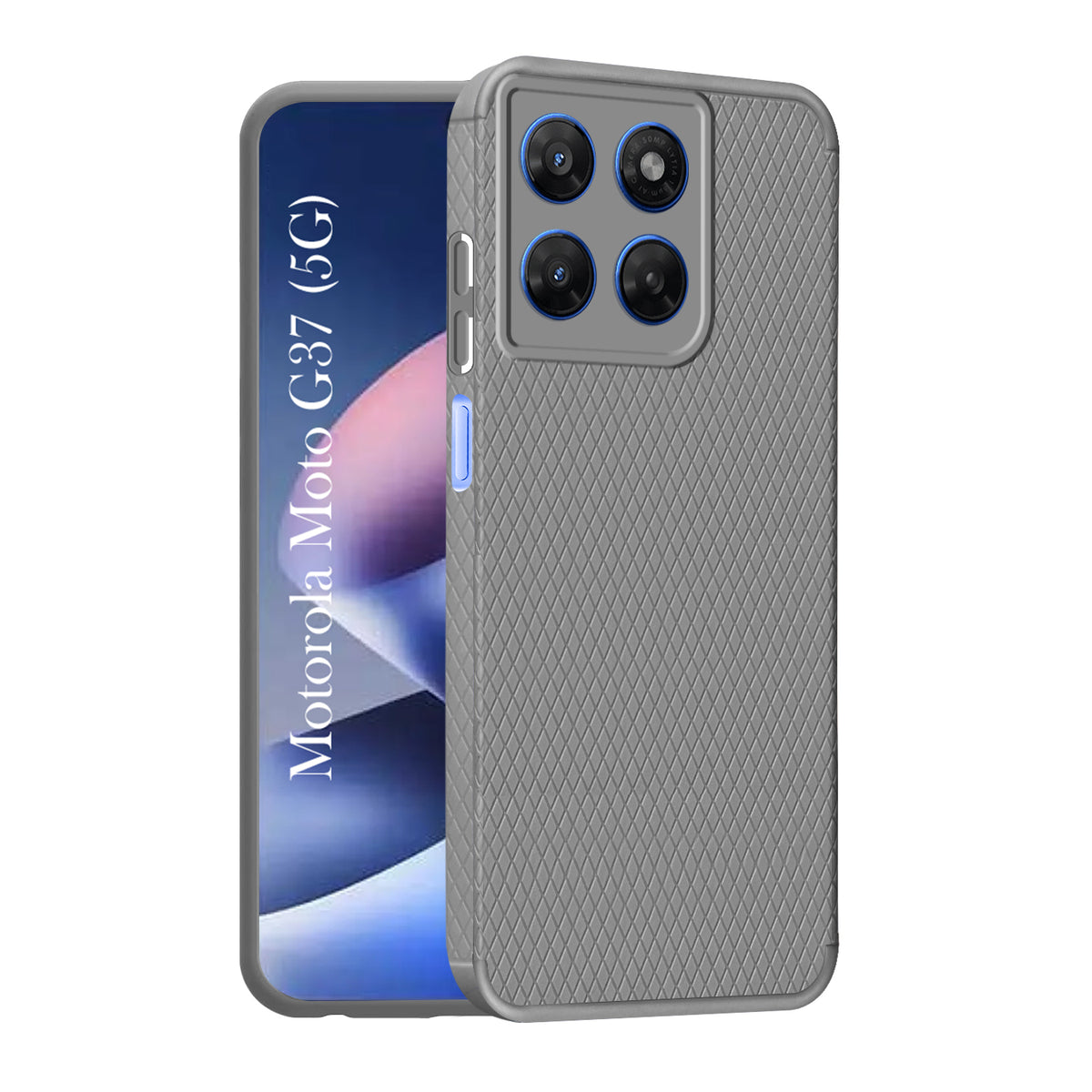 For Motorola Moto G37 Back Cover Case Liquid Silicone (Camera Protection | Side Grip Texture | Soft and Flexible)
