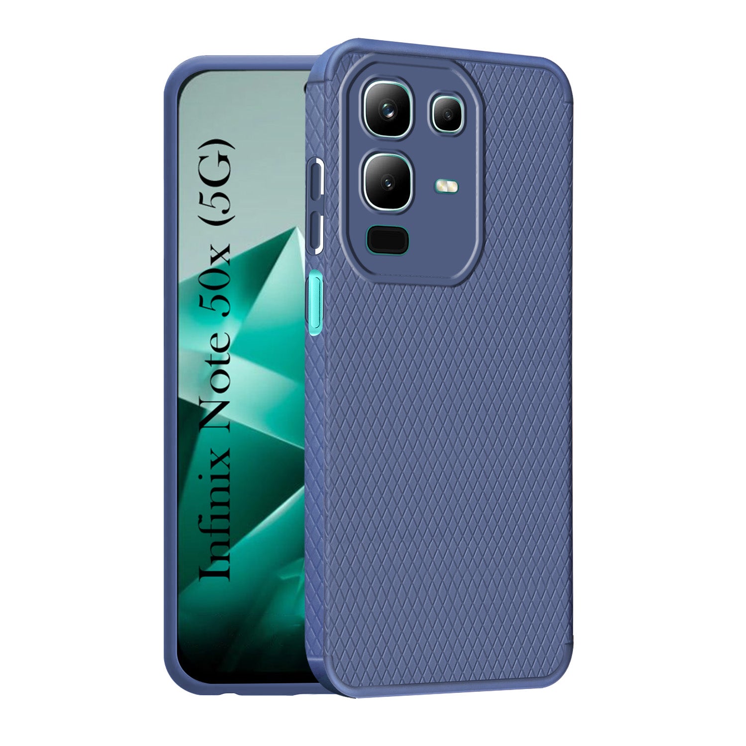For Infinix Note 50x Back Cover Case  (Liquid Silicone | Side Grip | Camera Protection)
