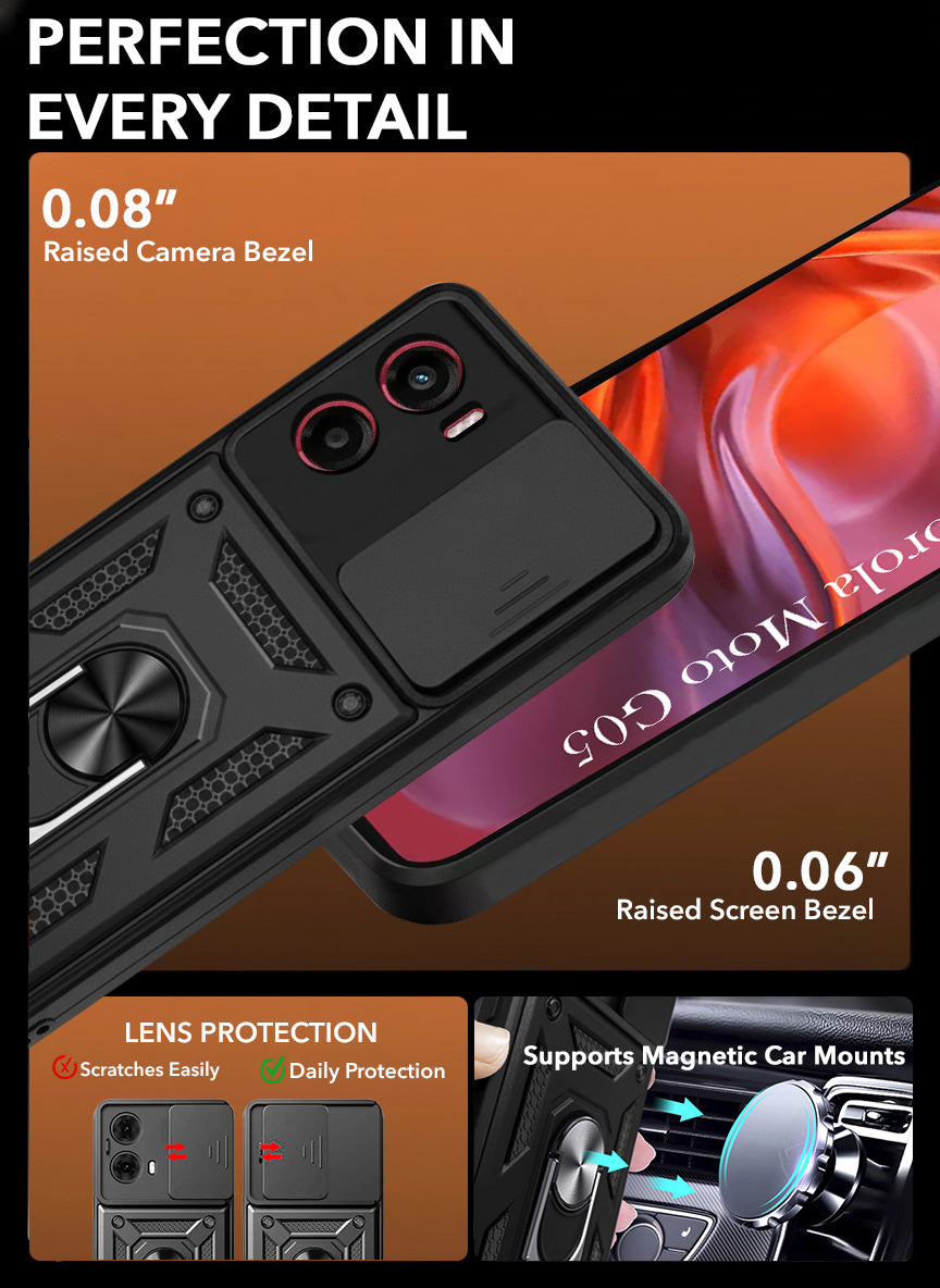For Motorola Moto G05 Back Cover Case (Hybrid Dual Armor Polycarbonate)