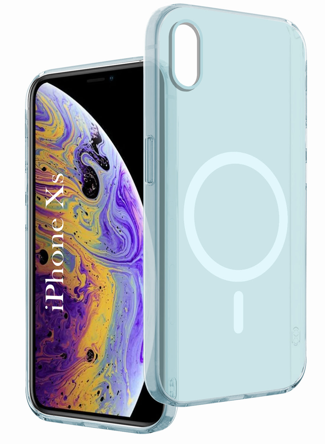 For Apple iPhone Xs Back Cover Case (Frosted Matte Feel | MagSafe Compatible Wireless Charging | Polycarbonate Material)