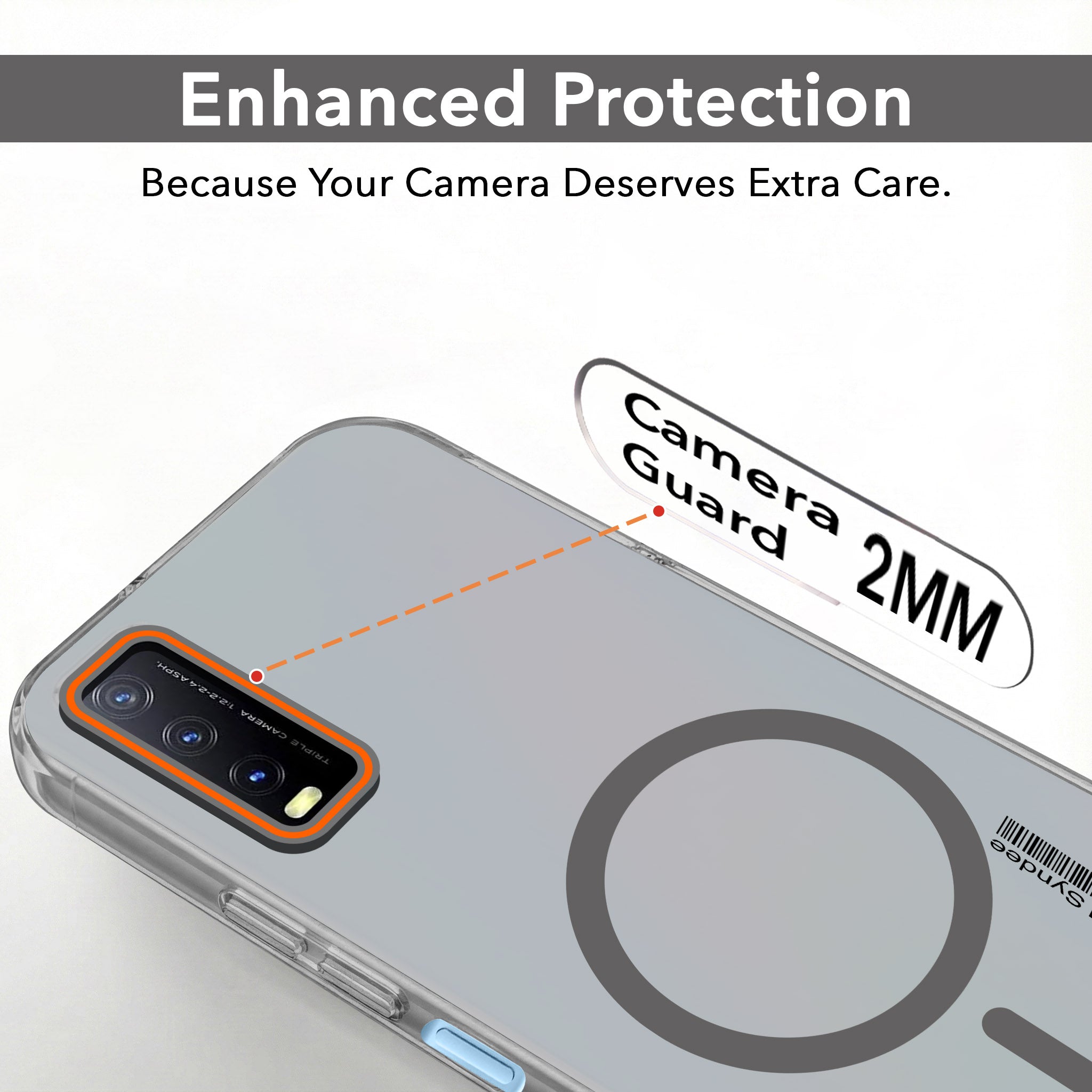 For Vivo Y12s | Y11s | Y12G Back Cover Case (Soft Touch | Camera Bump Protection | MagSafe Compatible | Matte Finish)