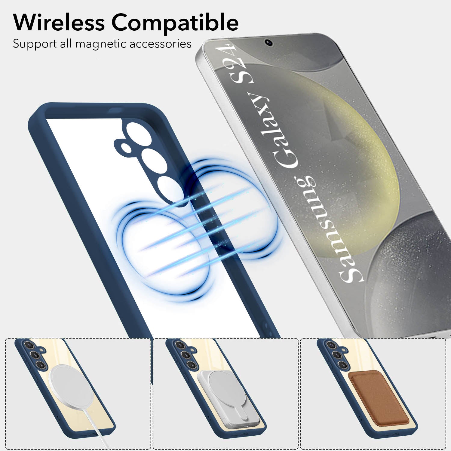 For Samsung Galaxy S24 Back Cover Case (Lifetime Anti Yellow | Anti Scratch | Crystal Clear Shockproof)