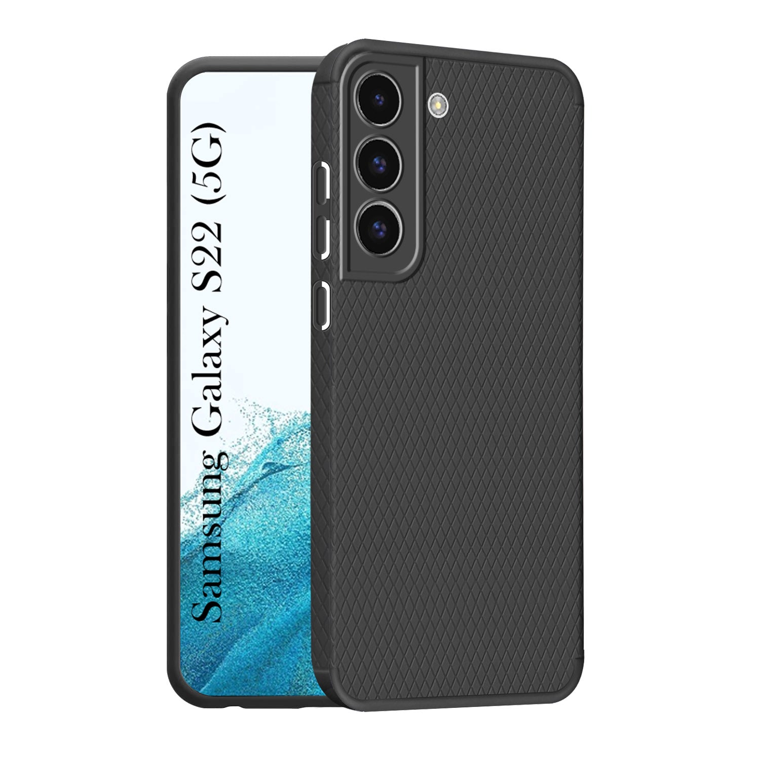 For Samsung Galaxy S22 5G Back Cover Case (Liquid Silicone | Side Grip | Camera Protection)