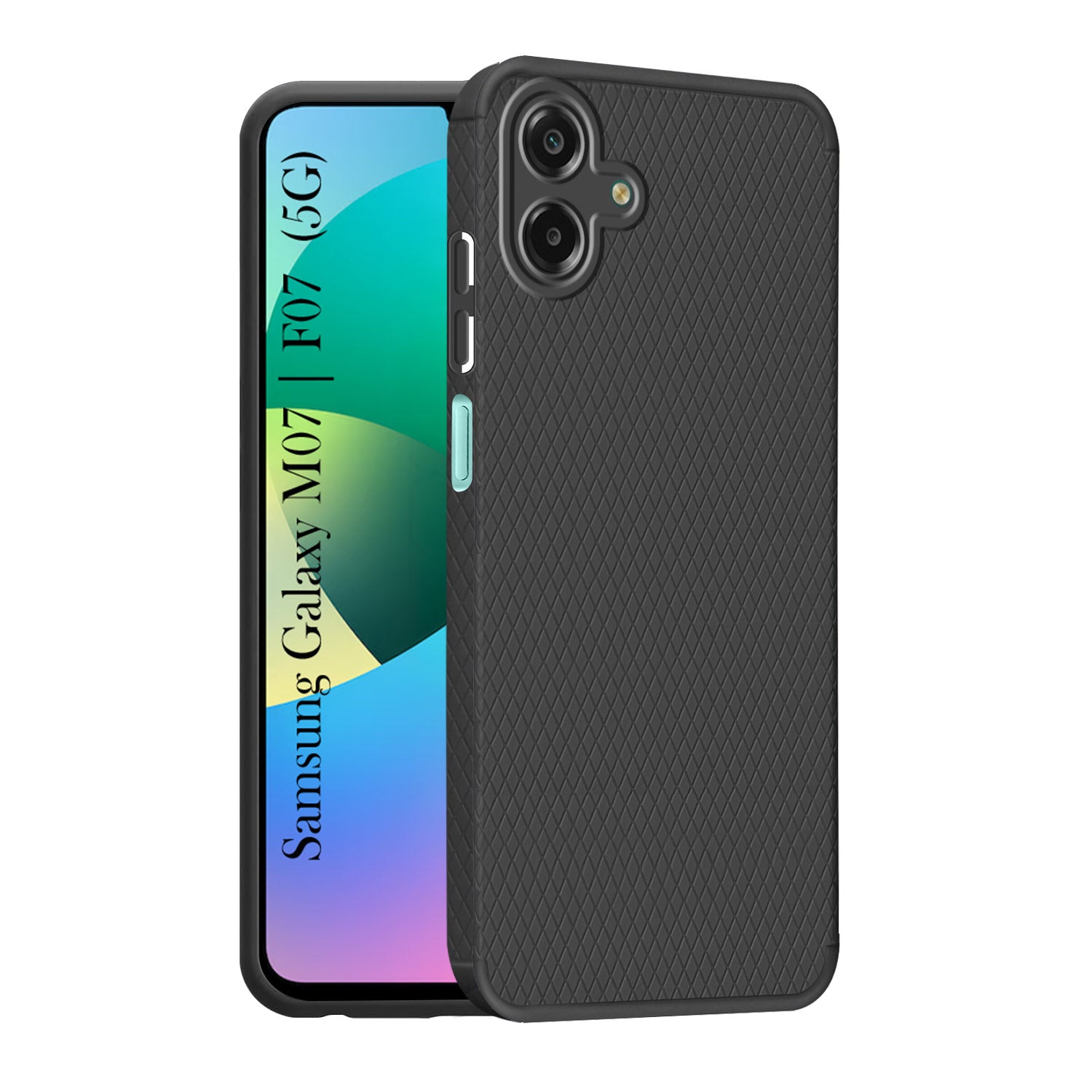 For Samsung Galaxy M07 | Samsung Galaxy F07 Back Cover Case Liquid Silicone (Camera Protection | Side Grip Texture | Soft and Flexible)