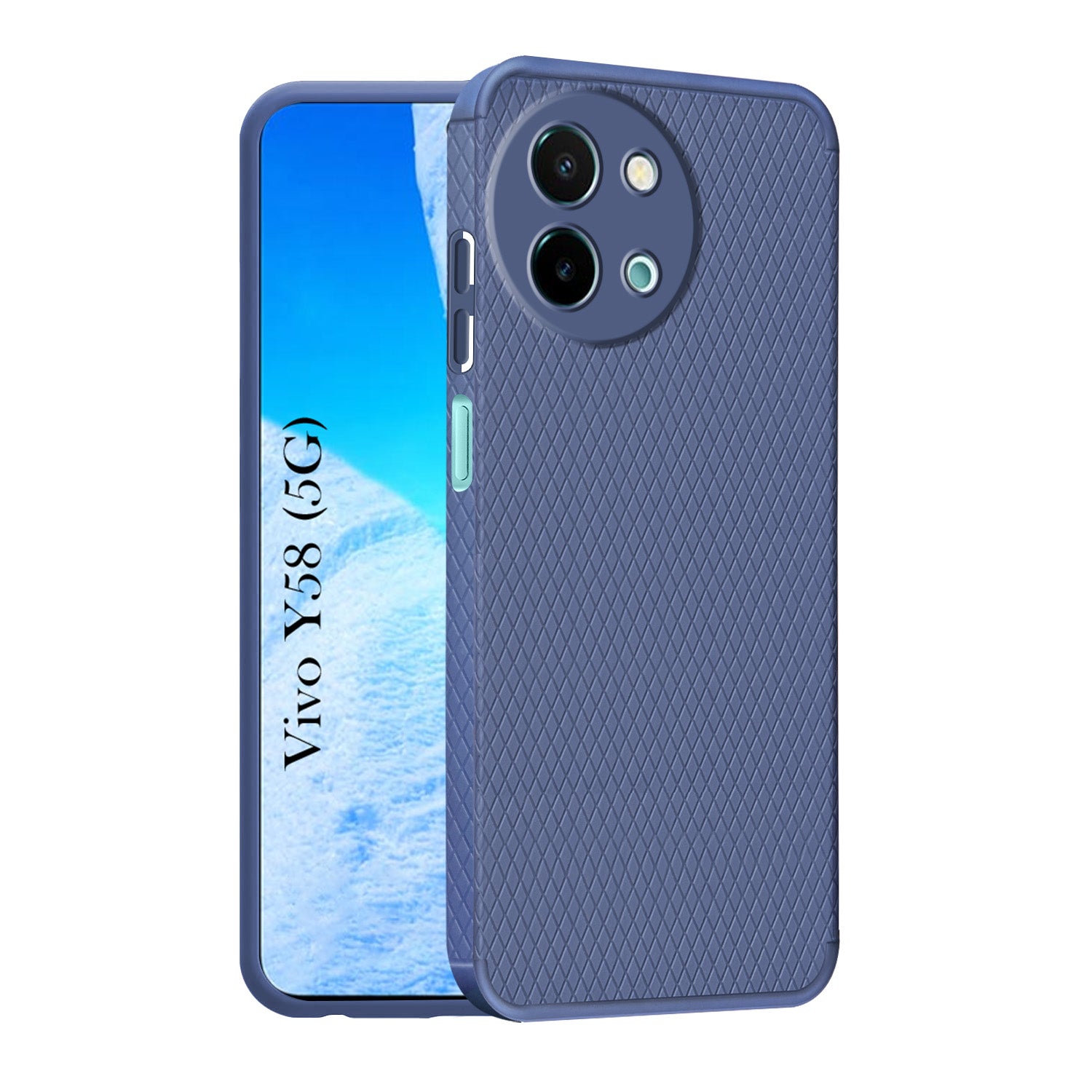 For Vivo Y58 5G Back Cover Case (Liquid Silicone | Side Grip | Camera Protection)