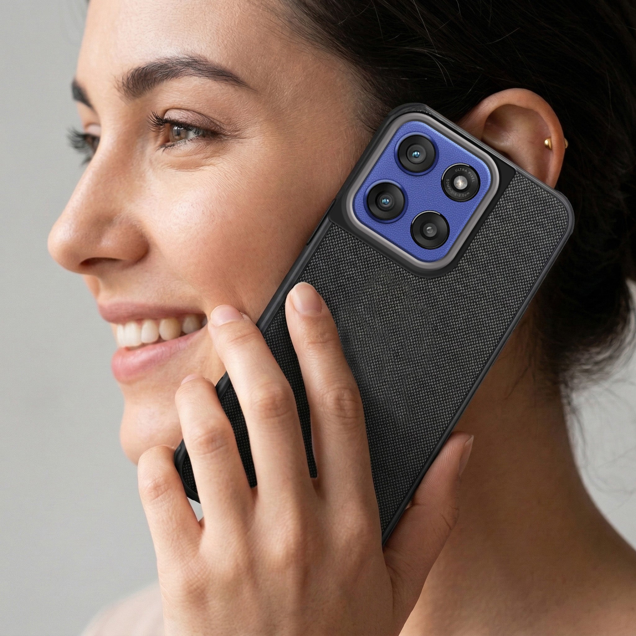 For Motorola Moto Edge 60 Stylus Combo (Textured Grip Design | Micro-Fiber Cloth Inside | Oleophobic Coating Screen Glass)