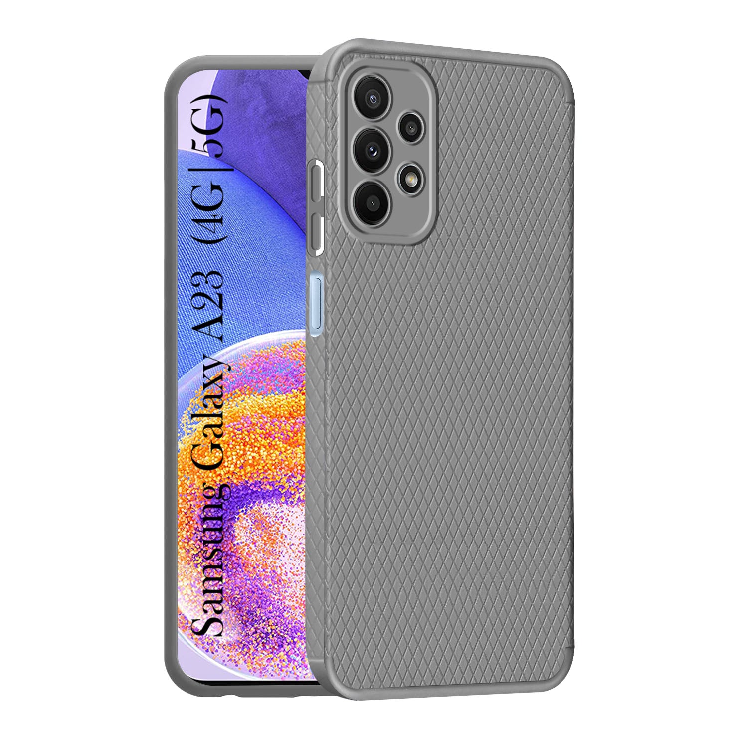 For Samsung Galaxy A23 4G | 5G Back Cover Case (Liquid Silicone | Side Grip | Camera Protection)