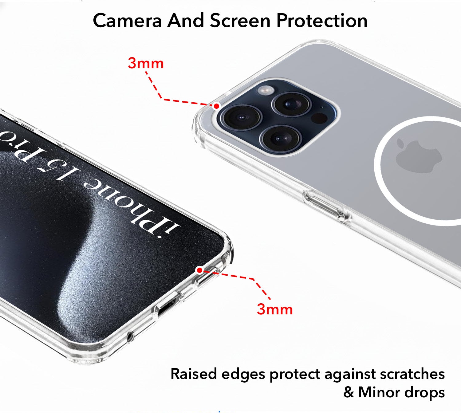 For Apple iPhone 15 Pro Max Back Cover Case Silicone (Slim Paper Thin | Camera Protection Bump | Minimalist Professional | Soft Flexible)
