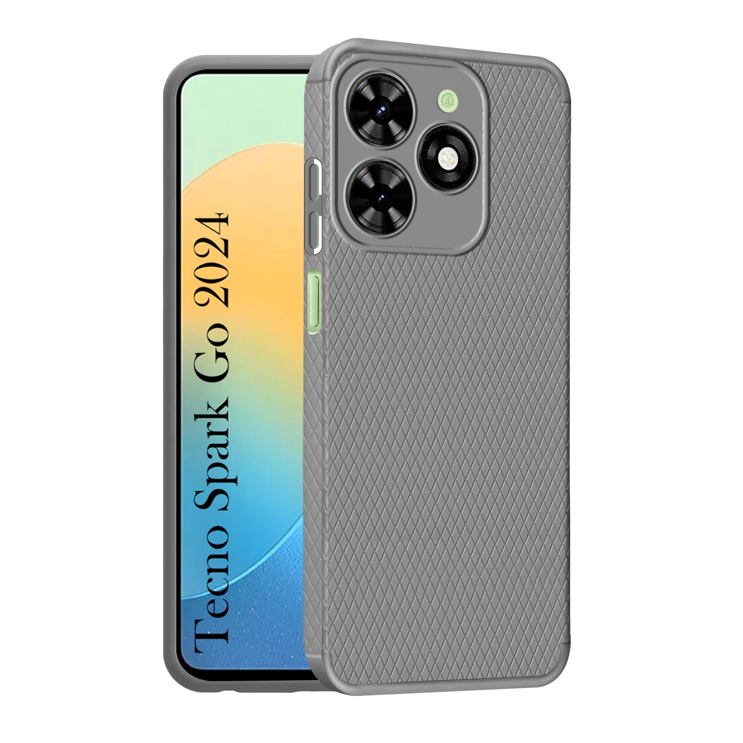 For Tecno Spark Go 2024 Back Cover Case (Liquid Silicone | Side Grip | Camera Protection)