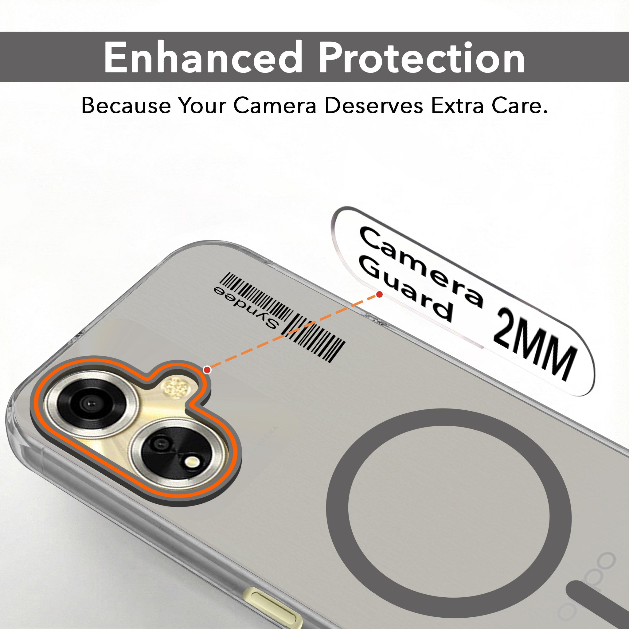 For Oppo A59 5G Back Cover Case (Soft Touch | Camera Bump Protection | MagSafe Compatible | Matte Finish)