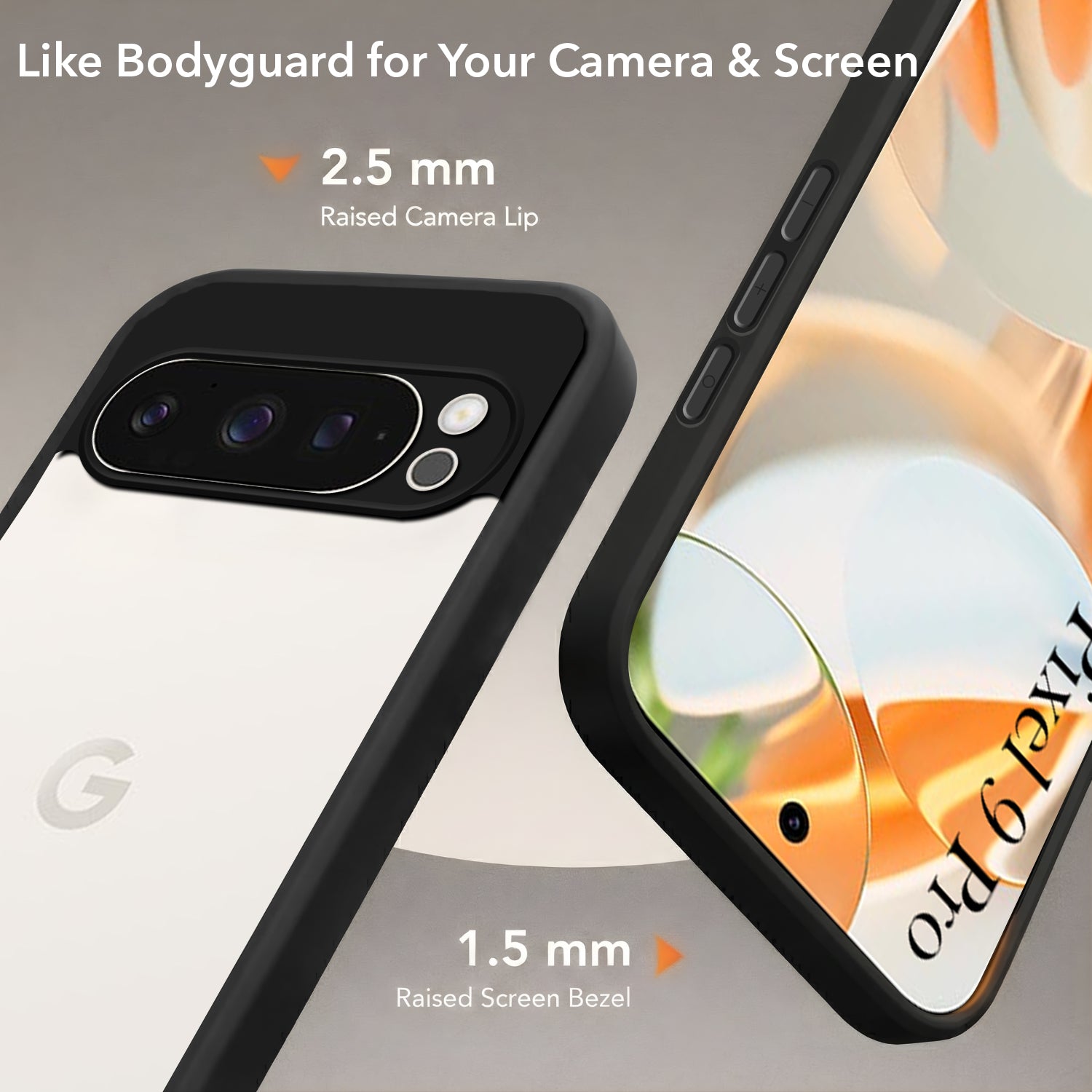 For Google Pixel 9 Pro Back Cover Case (Built-in Stand | Lifetime Anti Yellow | Kickstand Shockproof | Camera Protection | MagSafe Compatible)