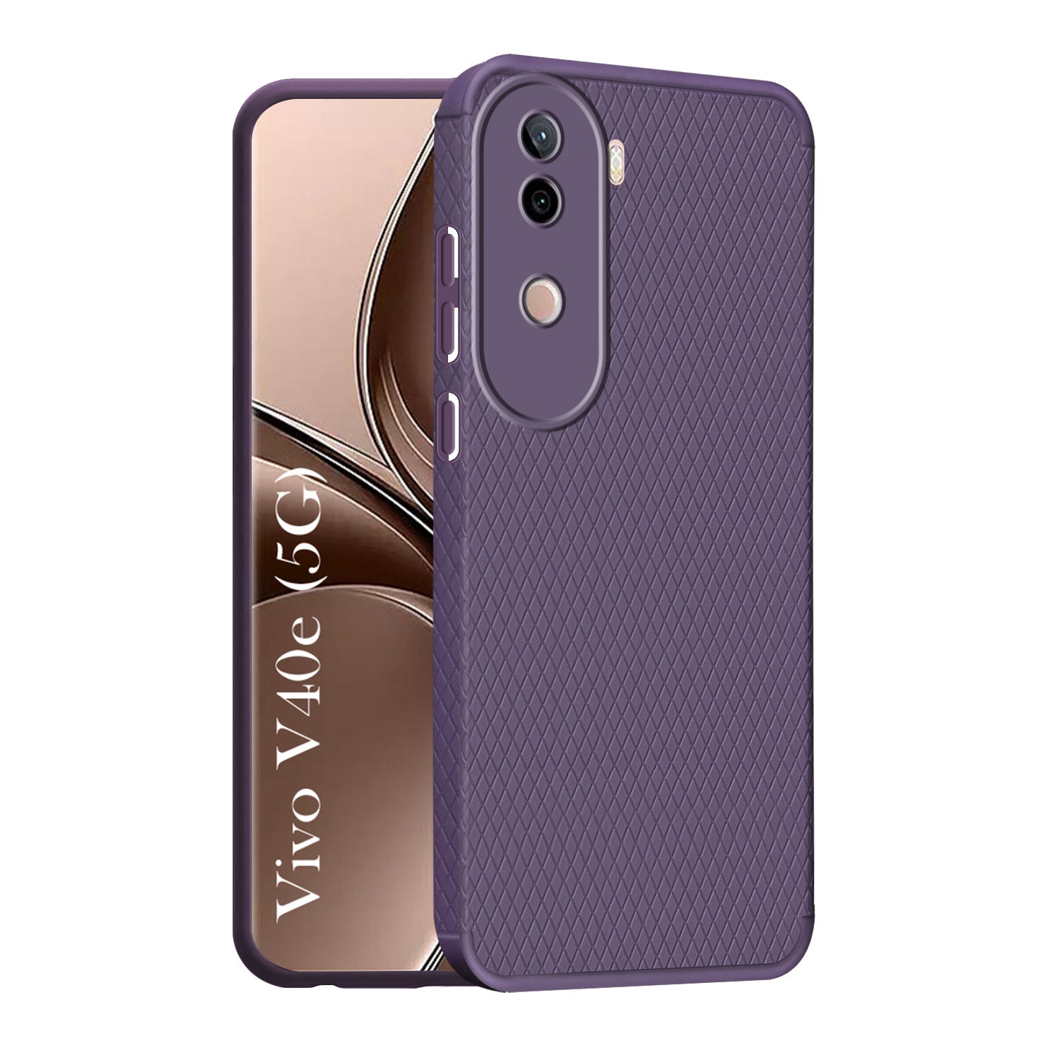 For Vivo V40e Back Cover Case (Liquid Silicone | Side Grip | Camera Protection)