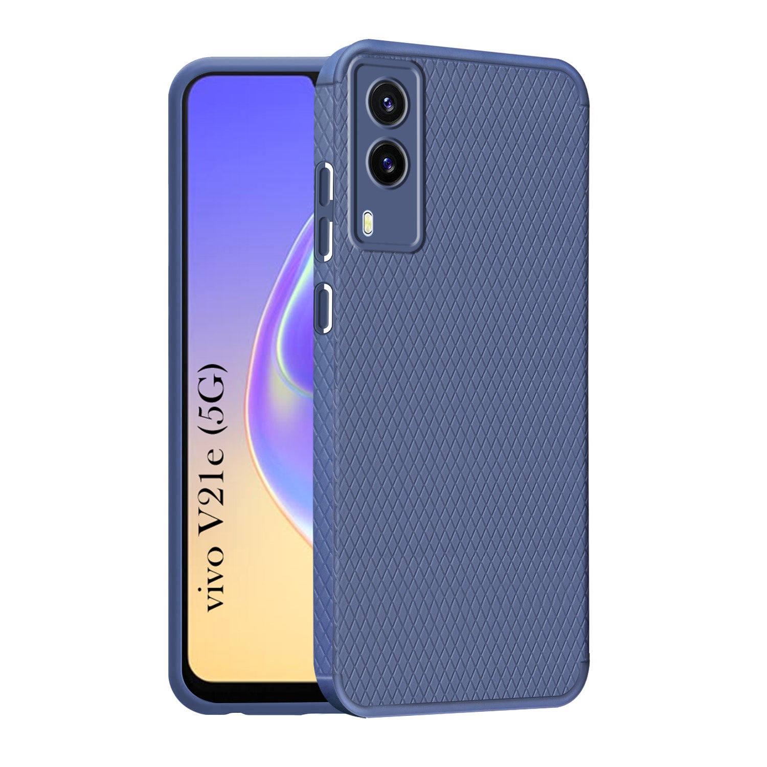 For Vivo V21e 5G Back Cover Case (Liquid Silicone | Side Grip | Camera Protection)