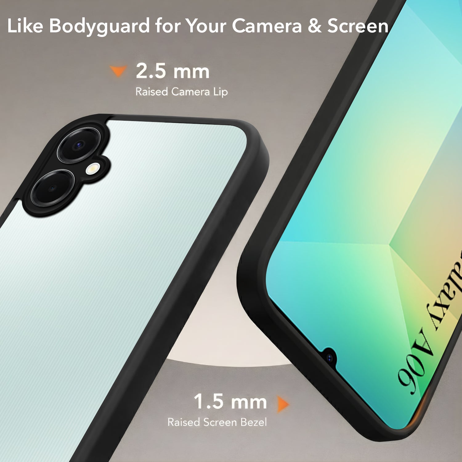 For Samsung Galaxy A06 Back Cover Case (Built-in Stand | Lifetime Anti Yellow | Kickstand Shockproof | Camera Protection | MagSafe Compatible)