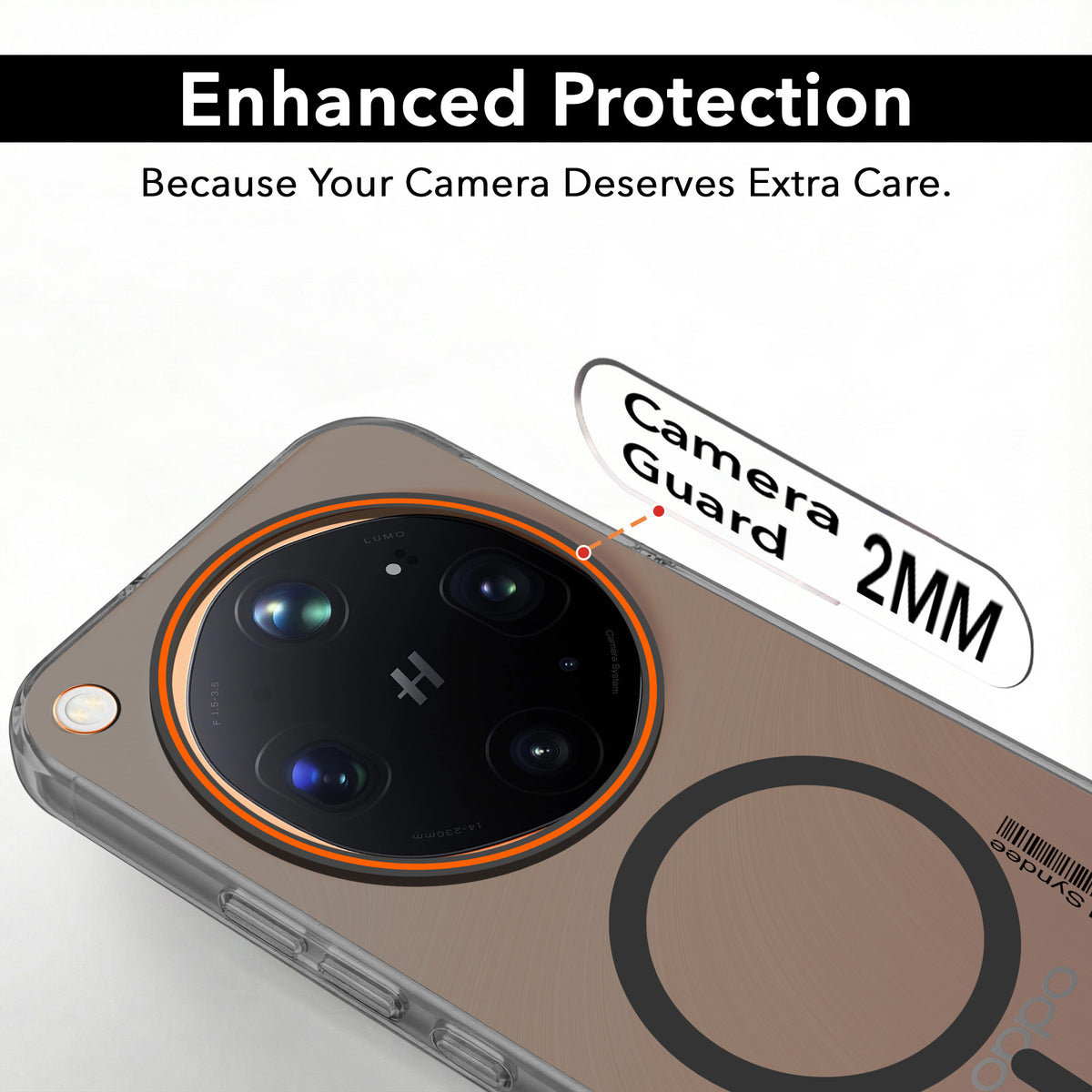 For Oppo Find X9 Ultra Back Cover Case (Soft Touch | Camera Bump Protection | MagSafe Compatible | Matte Finish)