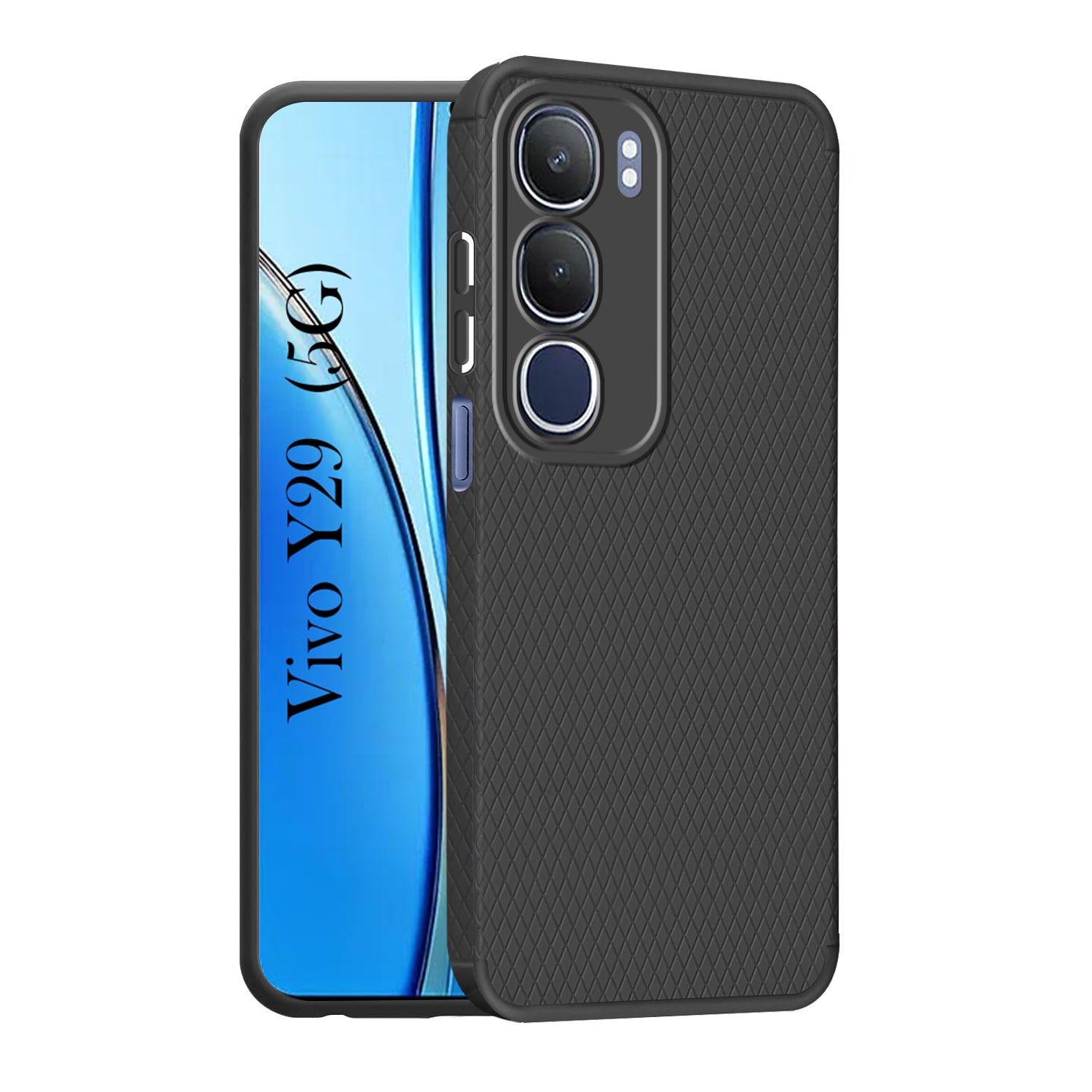 For Vivo Y29  Back Cover Case (Liquid Silicone | Side Grip | Camera Protection)