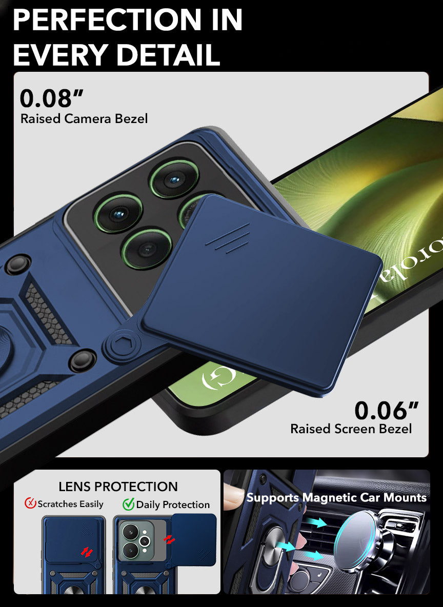 For Motorola Moto Edge 60 Back Cover Case (Hybrid Dual Armor Polycarbonate)