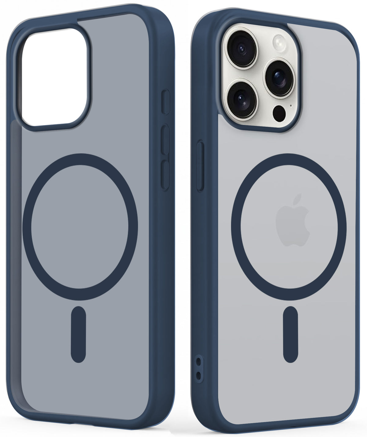 For Apple iPhone 15 Pro Max Matte Finish Back Case Cover (MagSafe Compatible | Translucent Soft Touch | Slim and Unbreakable)