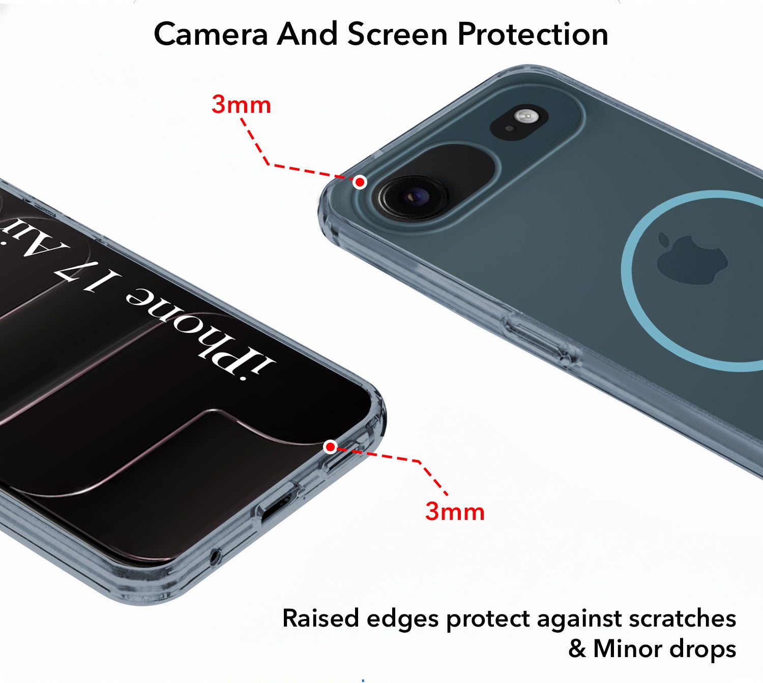 For Apple iPhone 17 Air Back Cover Case Silicone (Slim Paper Thin | Camera Protection Bump | Minimalist Professional | Soft Flexible)