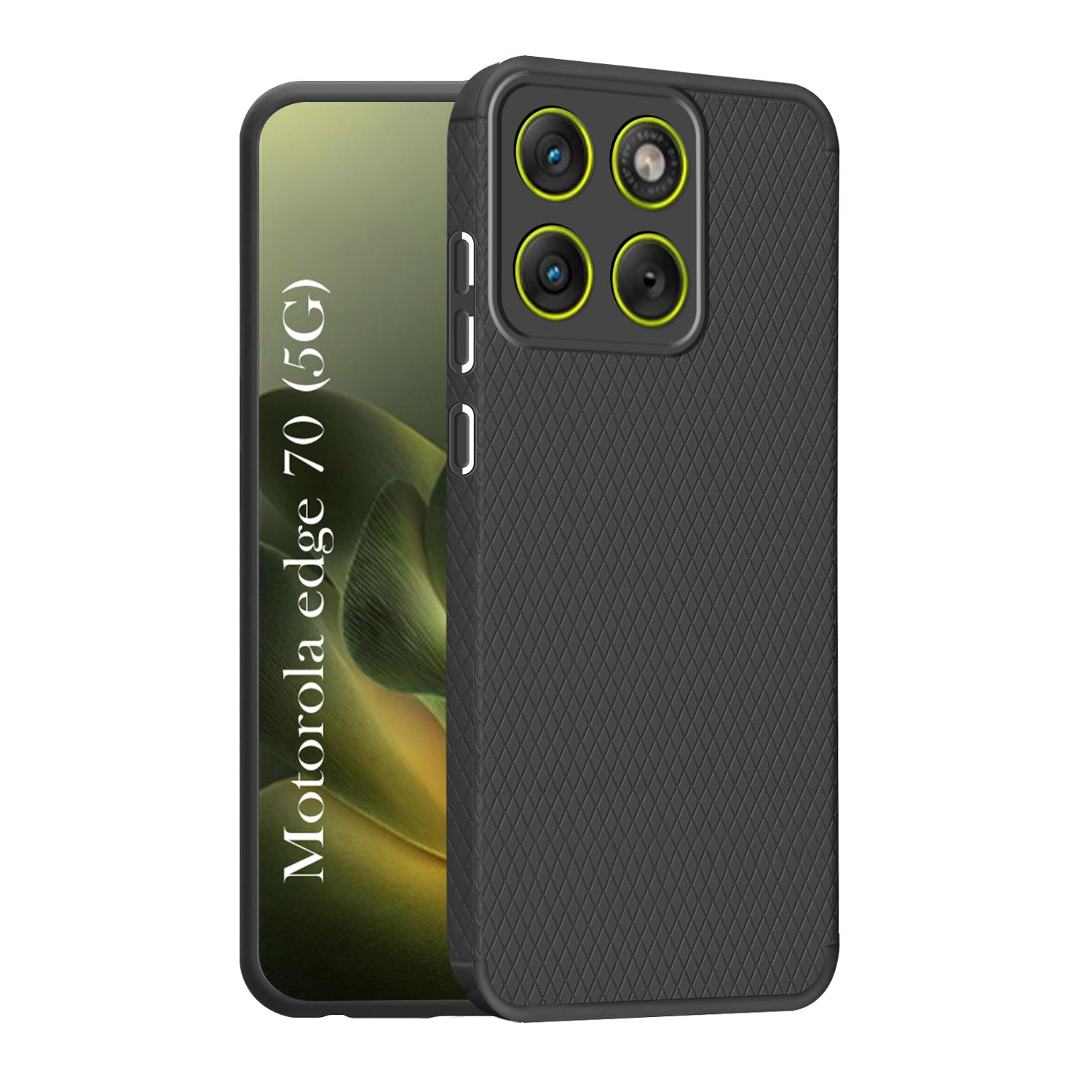 For Motorola Moto Edge 70 Back Cover Case Liquid Silicone (Camera Protection | Side Grip Texture | Soft and Flexible)