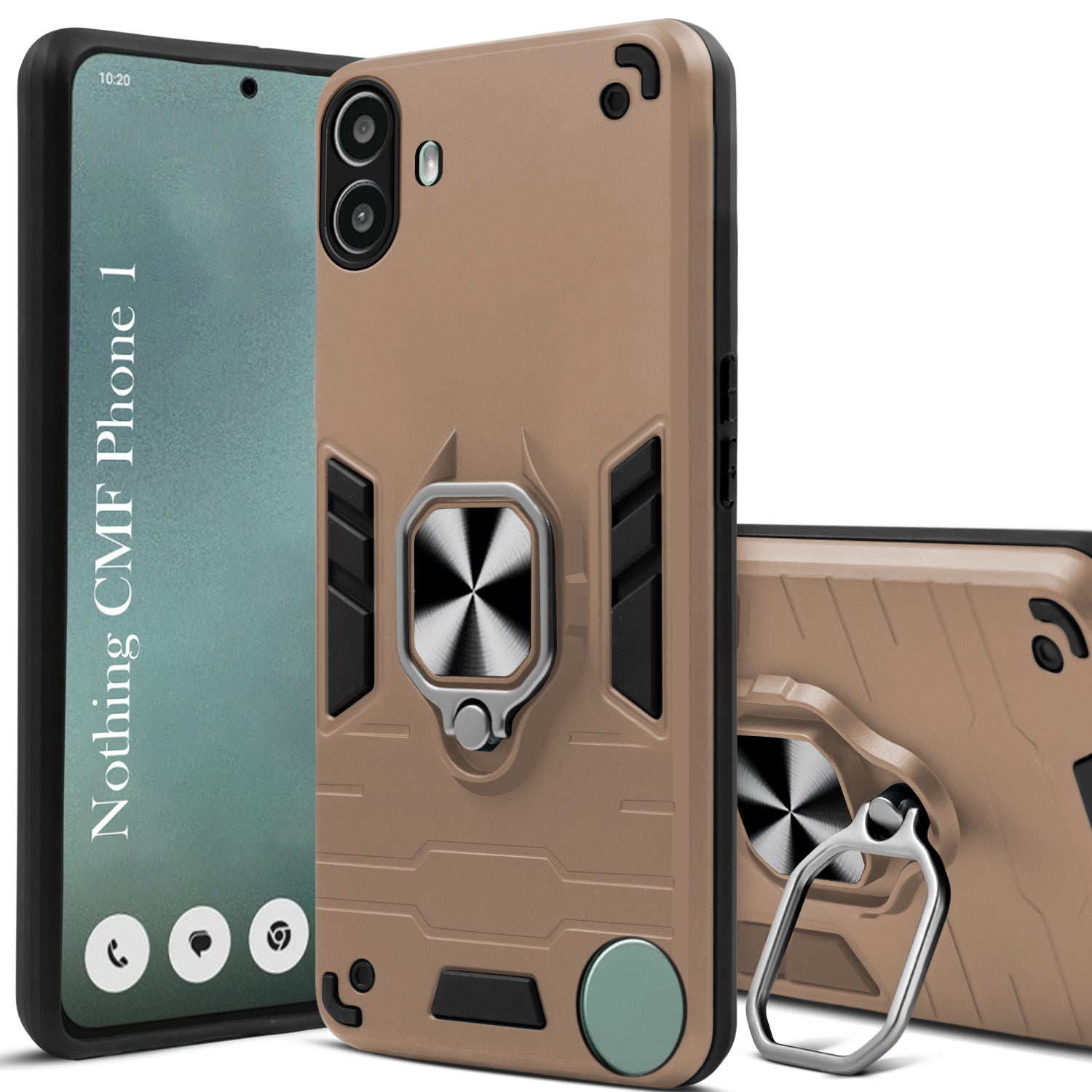 For Nothing CMF Phone 1 Back Cover Case (Shockproof Polycarbonate Dual Layer Hybrid Armor)