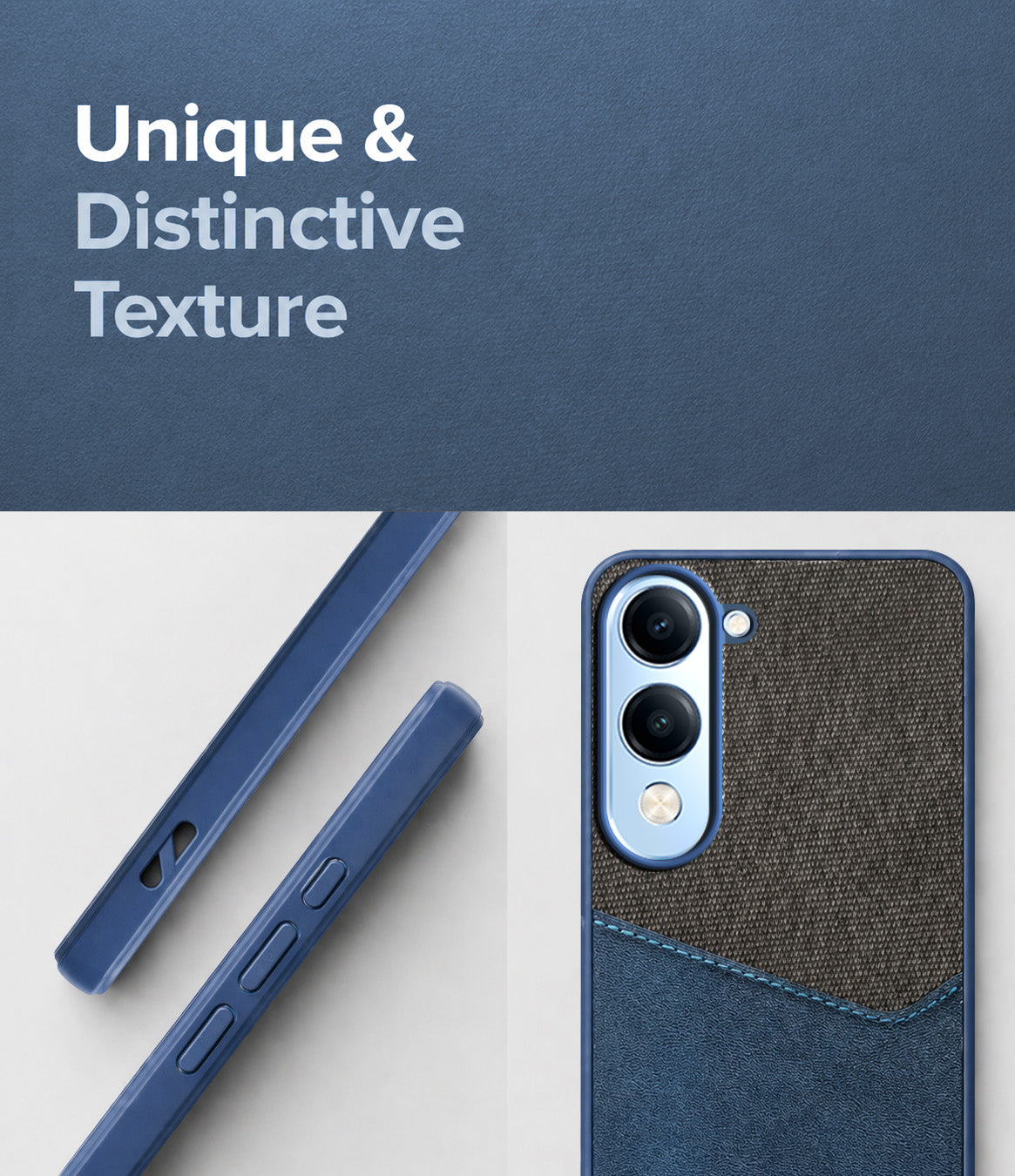 For Vivo iQOO Z10 Lite Back Cover Case (Dual PU Leather Stitch | Professional Minimalist | Soft and Flexible)