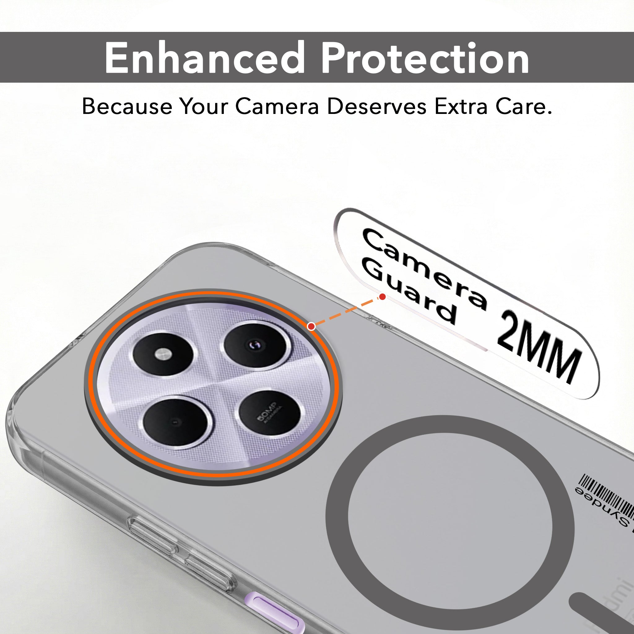 For Redmi A4 5G | Xiaomi Redmi 14C Back Cover Case (Soft Touch | Camera Bump Protection | MagSafe Compatible | Matte Finish)