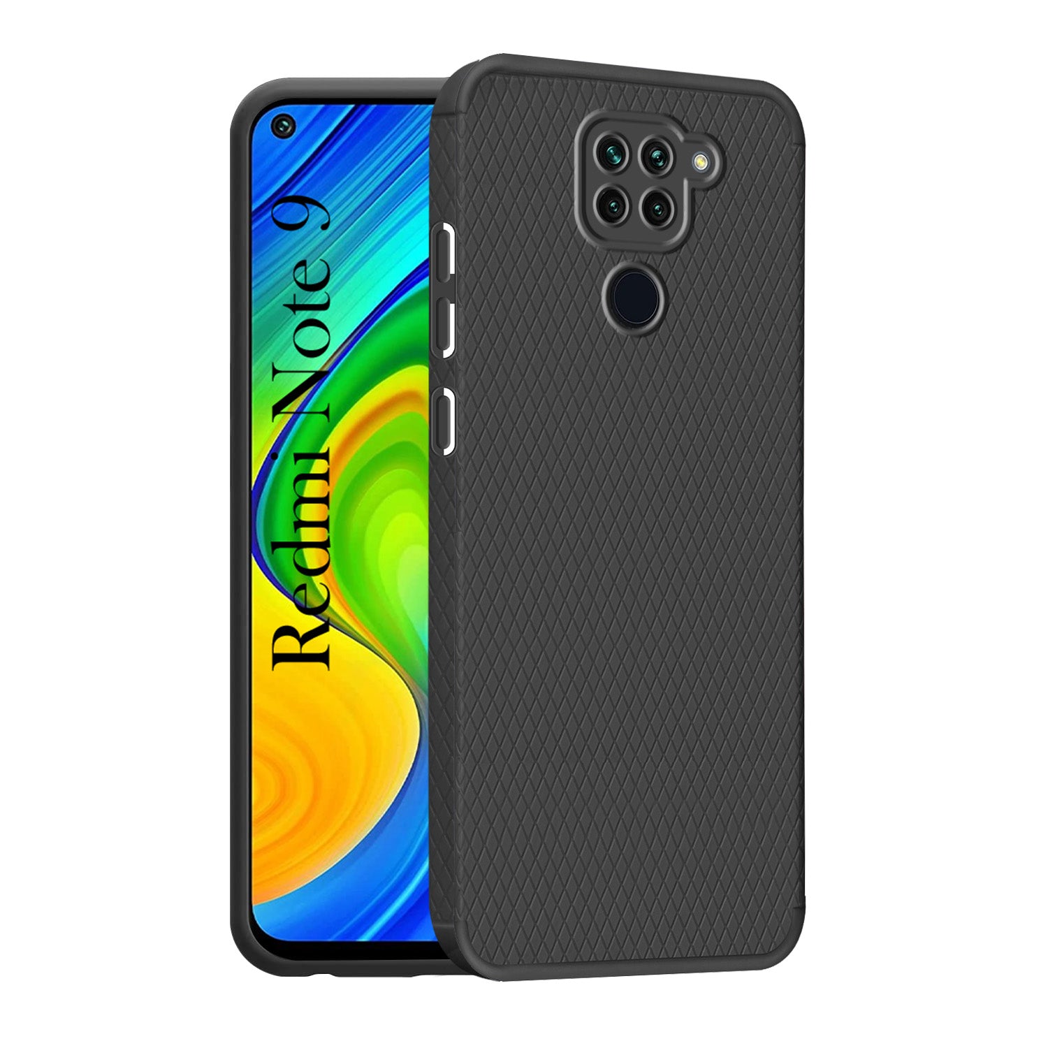 For Xiaomi Mi Redmi Note 9 Back Cover Case Liquid Silicone (Camera Protection | Side Grip Texture | Soft and Flexible)