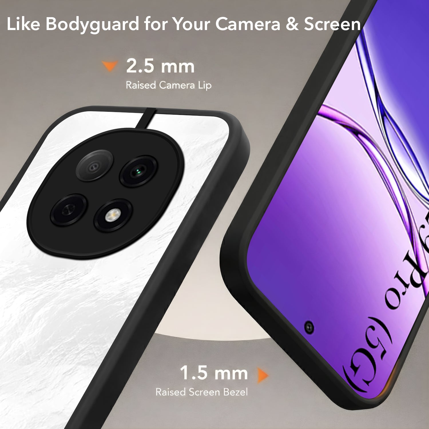 For Oppo F29 Pro Back Cover Case (Built-in Stand | Lifetime Anti Yellow | Kickstand Shockproof | Camera Protection | MagSafe Compatible)