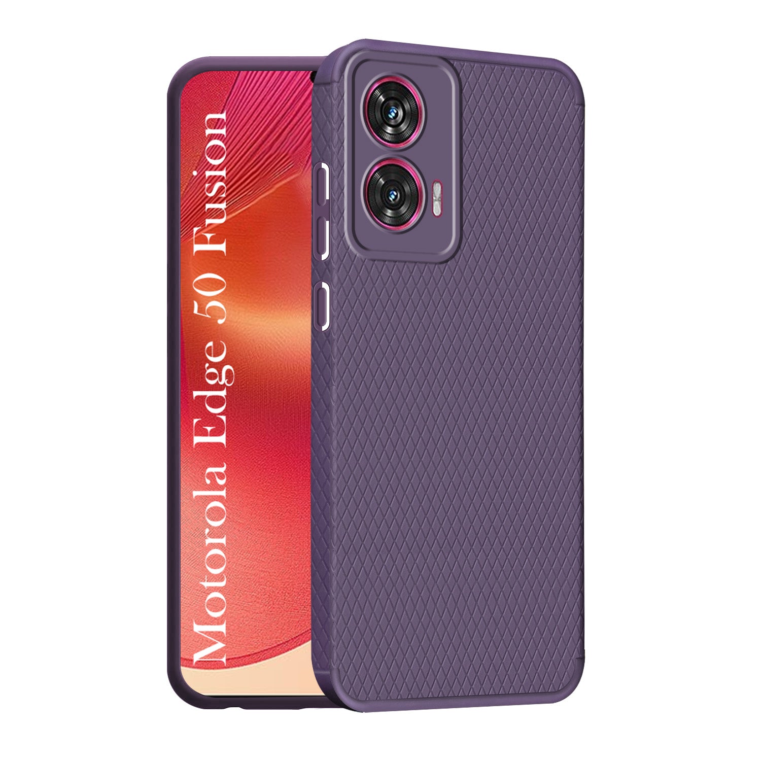 For Motorola Moto Edge 50 Fusion Back Cover Case (Liquid Silicone | Side Grip | Camera Protection)