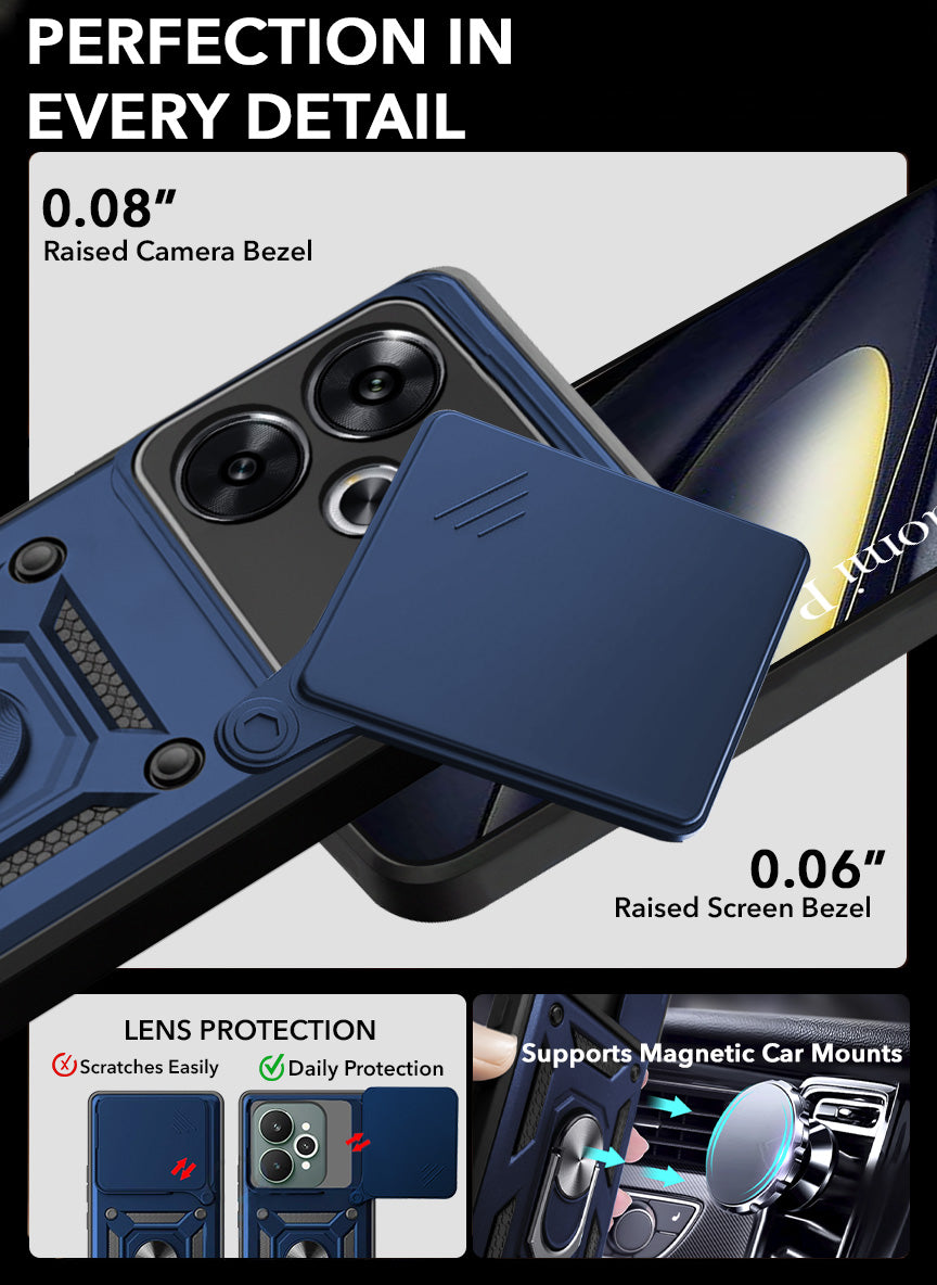For Xiaomi Poco F6 5G Back Cover Case (Hybrid Dual Armor Polycarbonate)