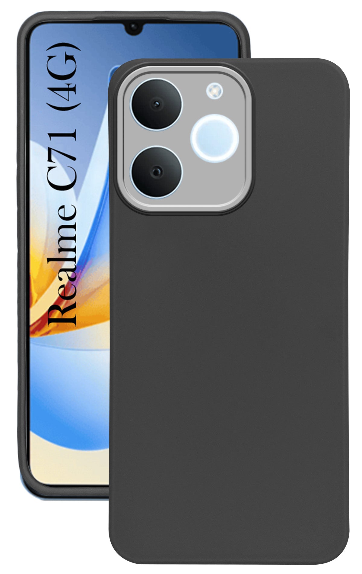For Realme C71 (Dual Color Matte Finish | Full Camera Protection | Sleek and Professional)