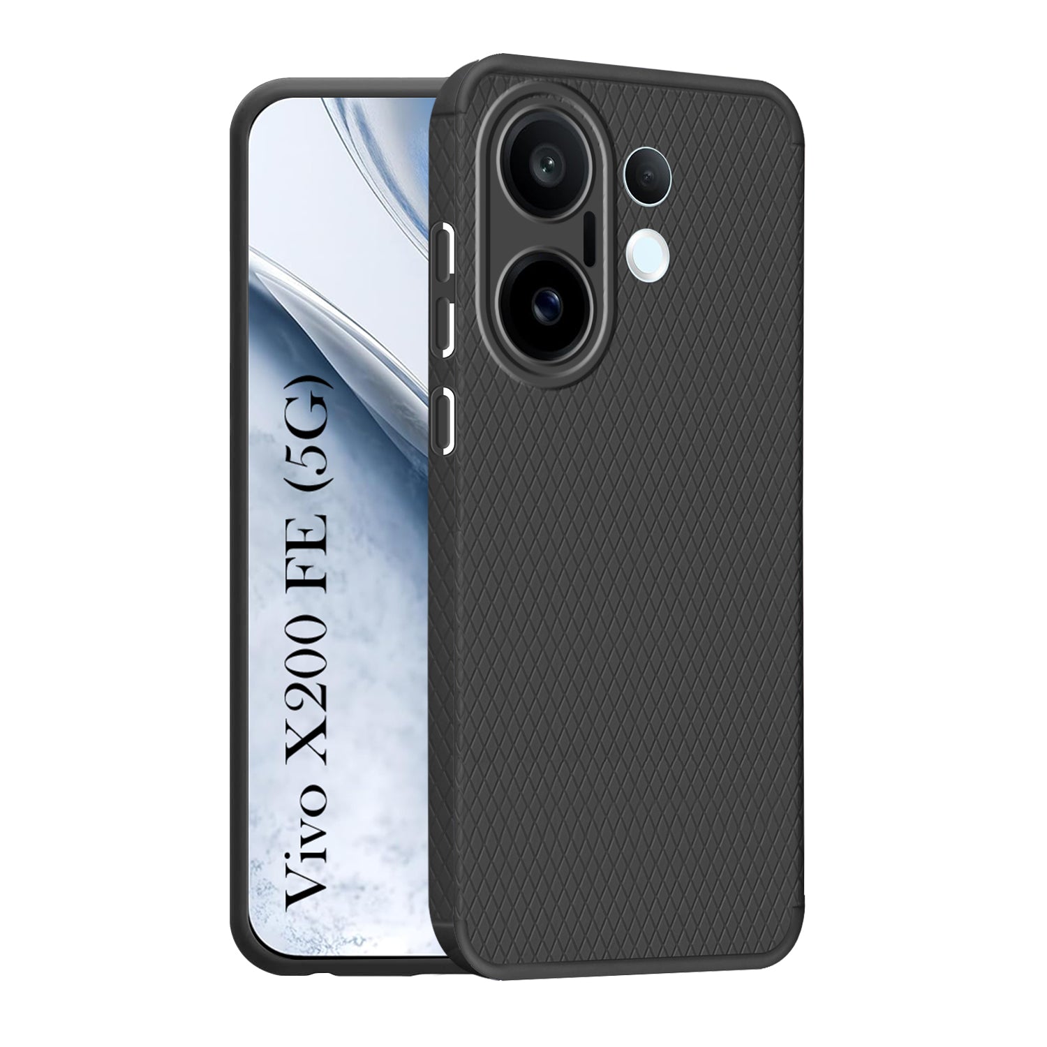 For Vivo X200 FE Back Cover Case (Liquid Silicone | Side Grip | Camera Protection)