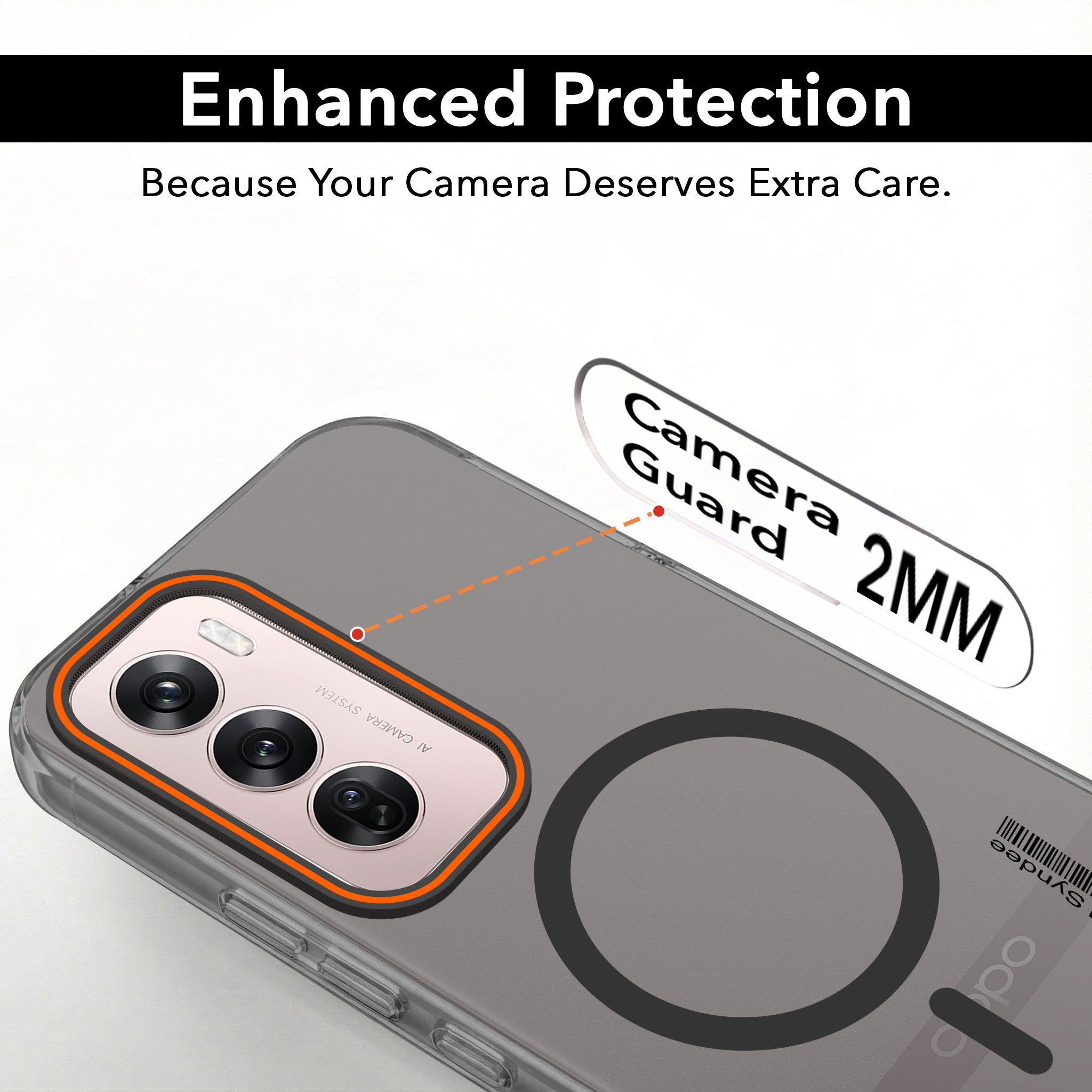 For Oppo Reno12 Pro 5G | Oppo Reno 12 Pro 5G Back Cover Case (Soft Touch | Camera Bump Protection | MagSafe Compatible | Matte Finish)