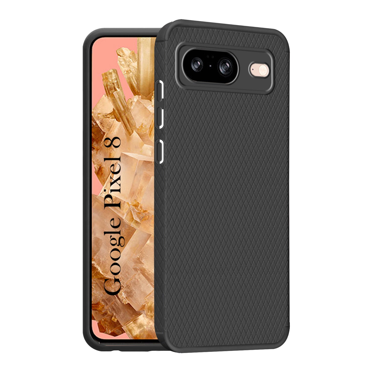 For Google Pixel 8 Back Cover Case (Liquid Silicone | Side Grip | Camera Protection)