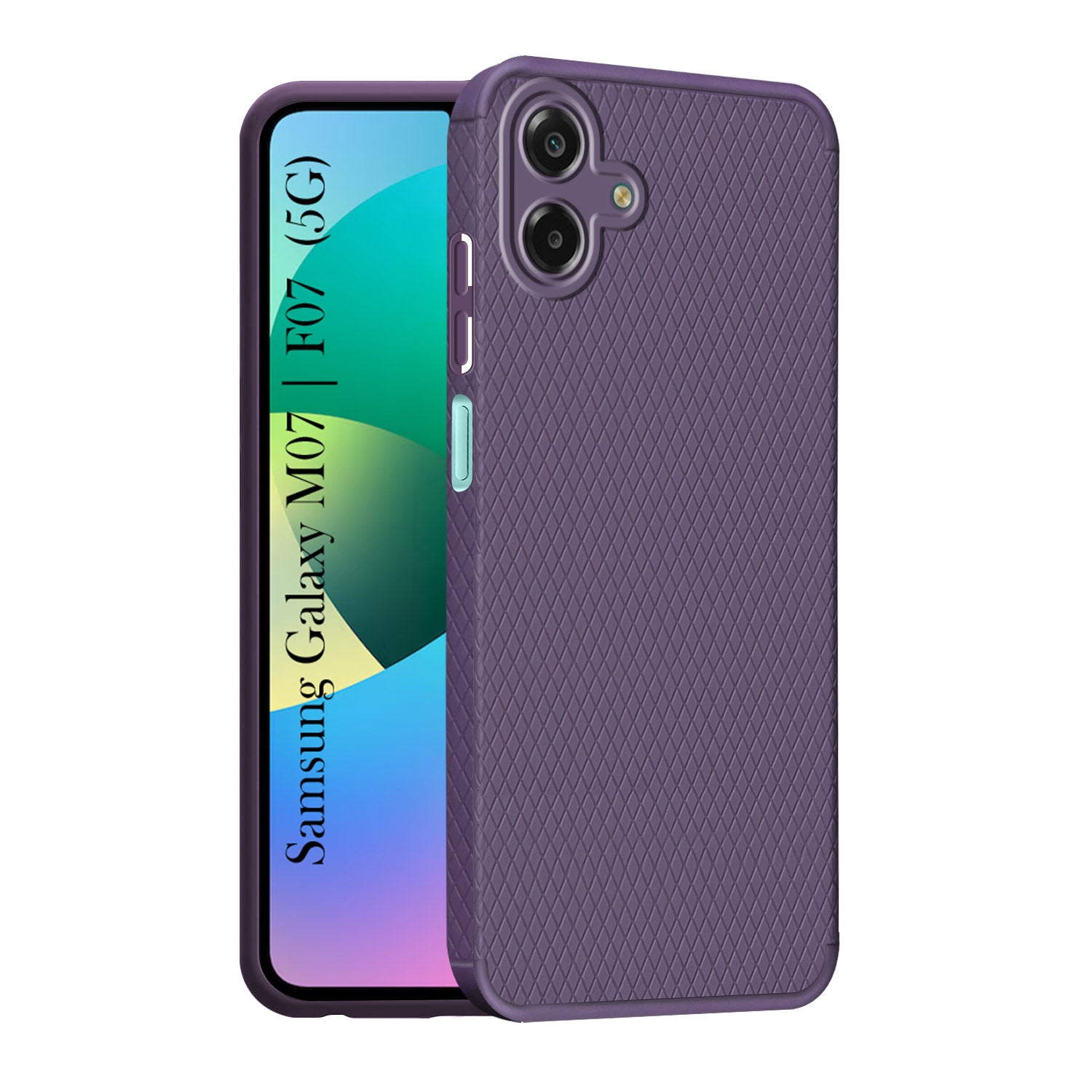 For Samsung Galaxy M07 | Samsung Galaxy F07 Back Cover Case Liquid Silicone (Camera Protection | Side Grip Texture | Soft and Flexible)