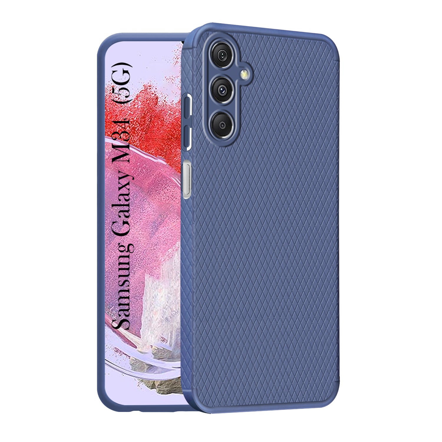 For Samsung Galaxy M34 5G Back Cover Case (Liquid Silicone | Side Grip | Camera Protection)