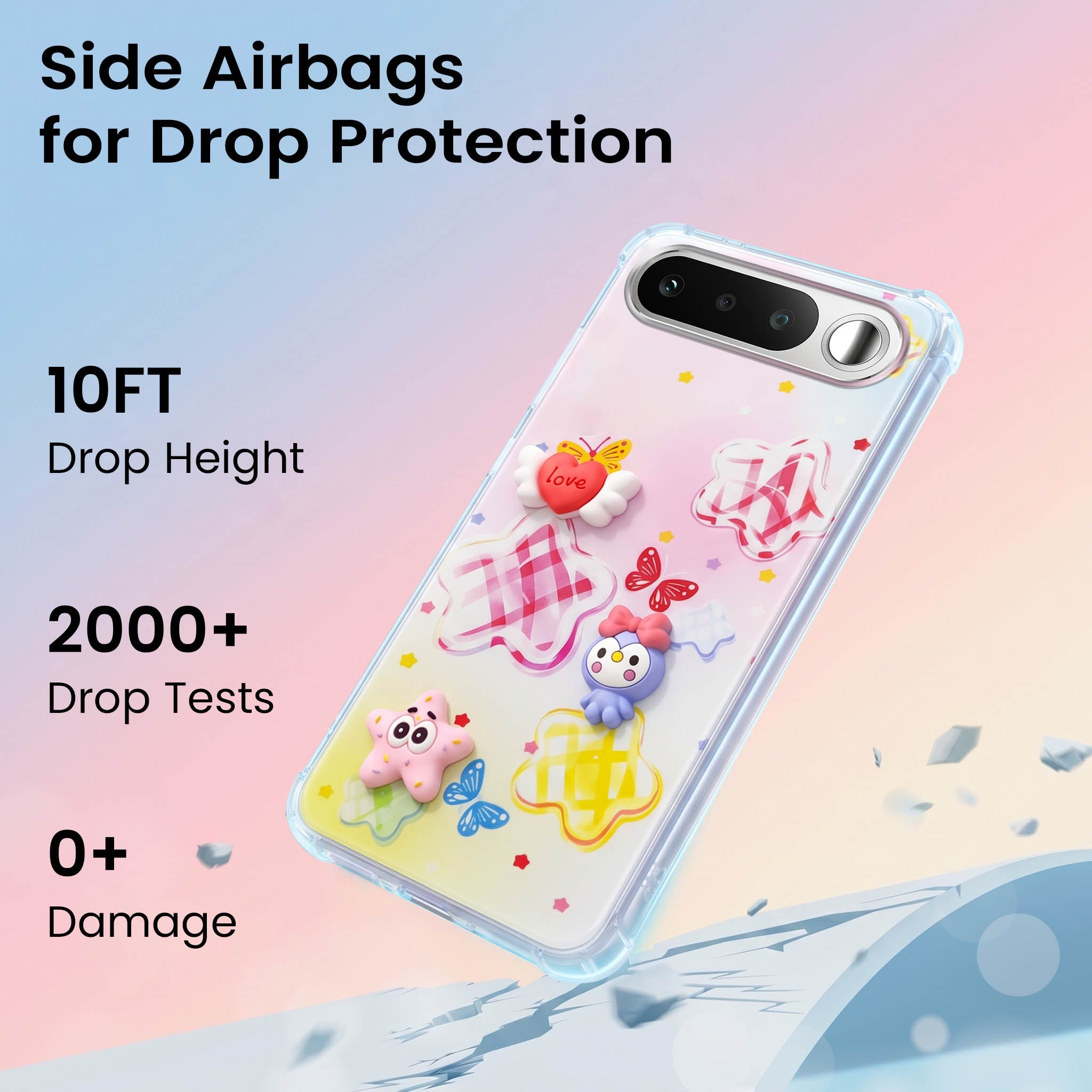 For Realme 16 Back Cover Case (3D Cute Cartoons | Hard Back Side Soft | Matte Premium Finish | HD Printing)