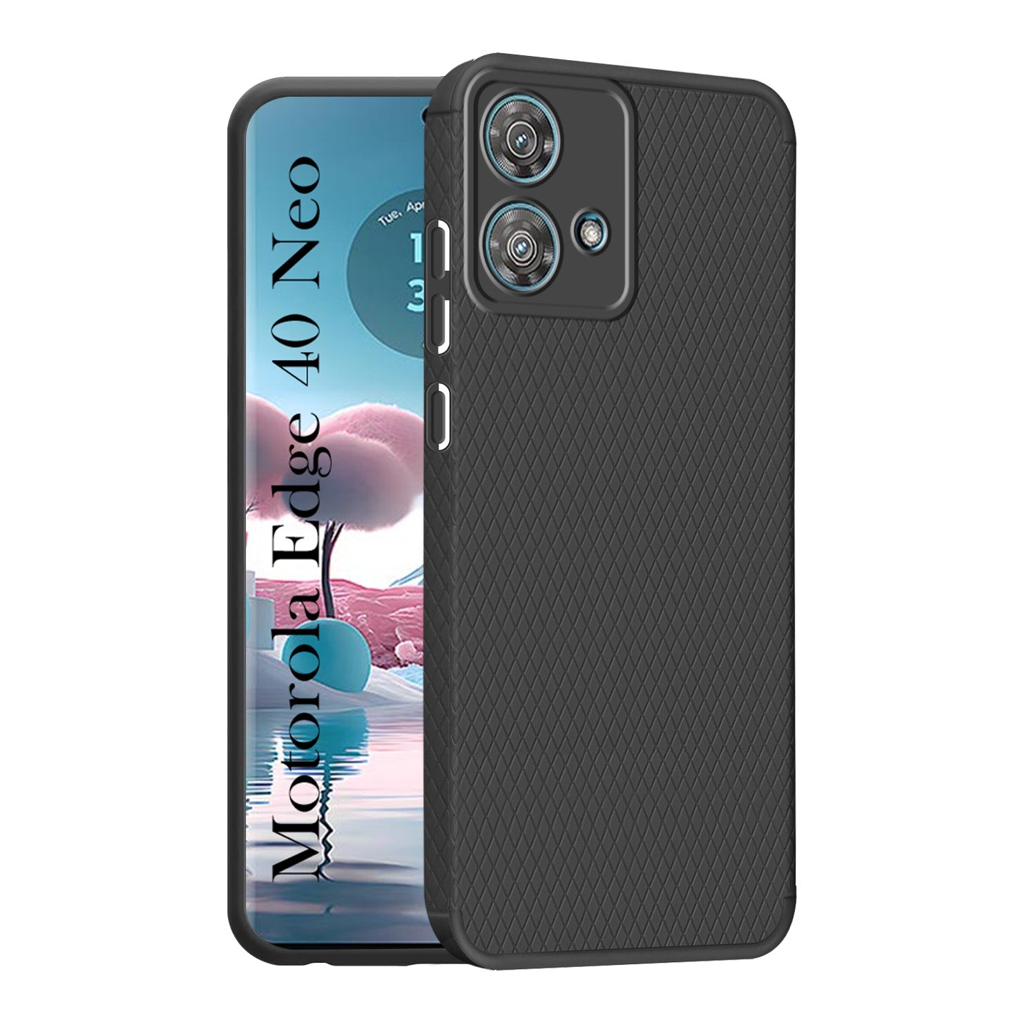 For Motorola Moto Edge 40 Neo Back Cover Case (Liquid Silicone | Side Grip | Camera Protection)