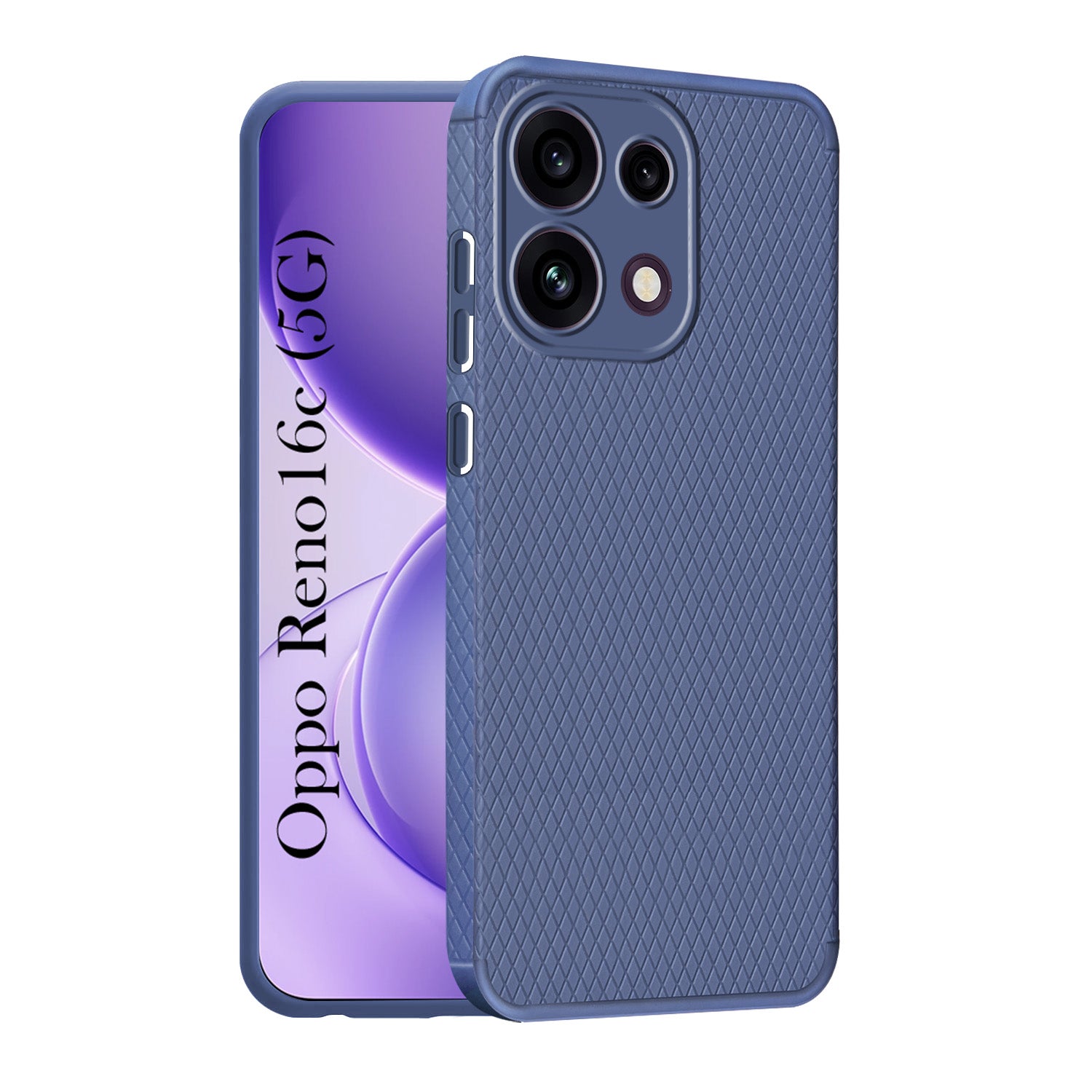 For Oppo Reno 16C 5G Back Cover Case Liquid Silicone (Camera Protection | Side Grip Texture | Soft and Flexible)