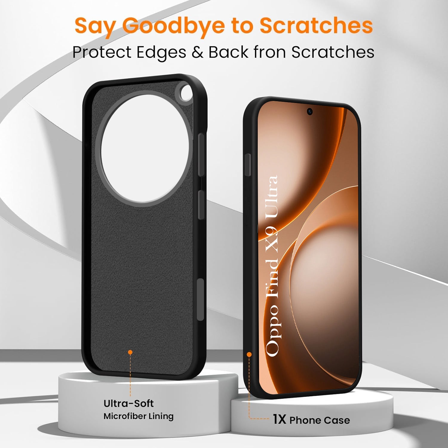 For Oppo Find X9 Ultra Back Cover Case Rubberised (Textured Grip Design| Micro-Fiber Cloth Inside | Slim and Light Weight | Soft Touch and Feel)